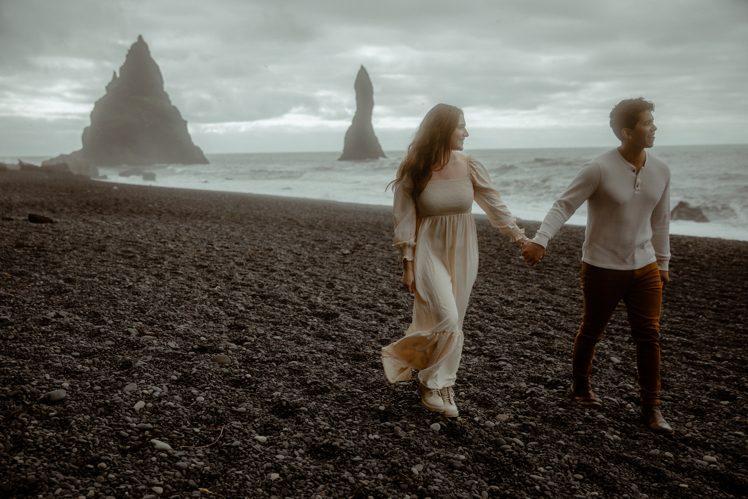 Engagement photoshoot in South Iceland. Iceland elopement photographer & videographer