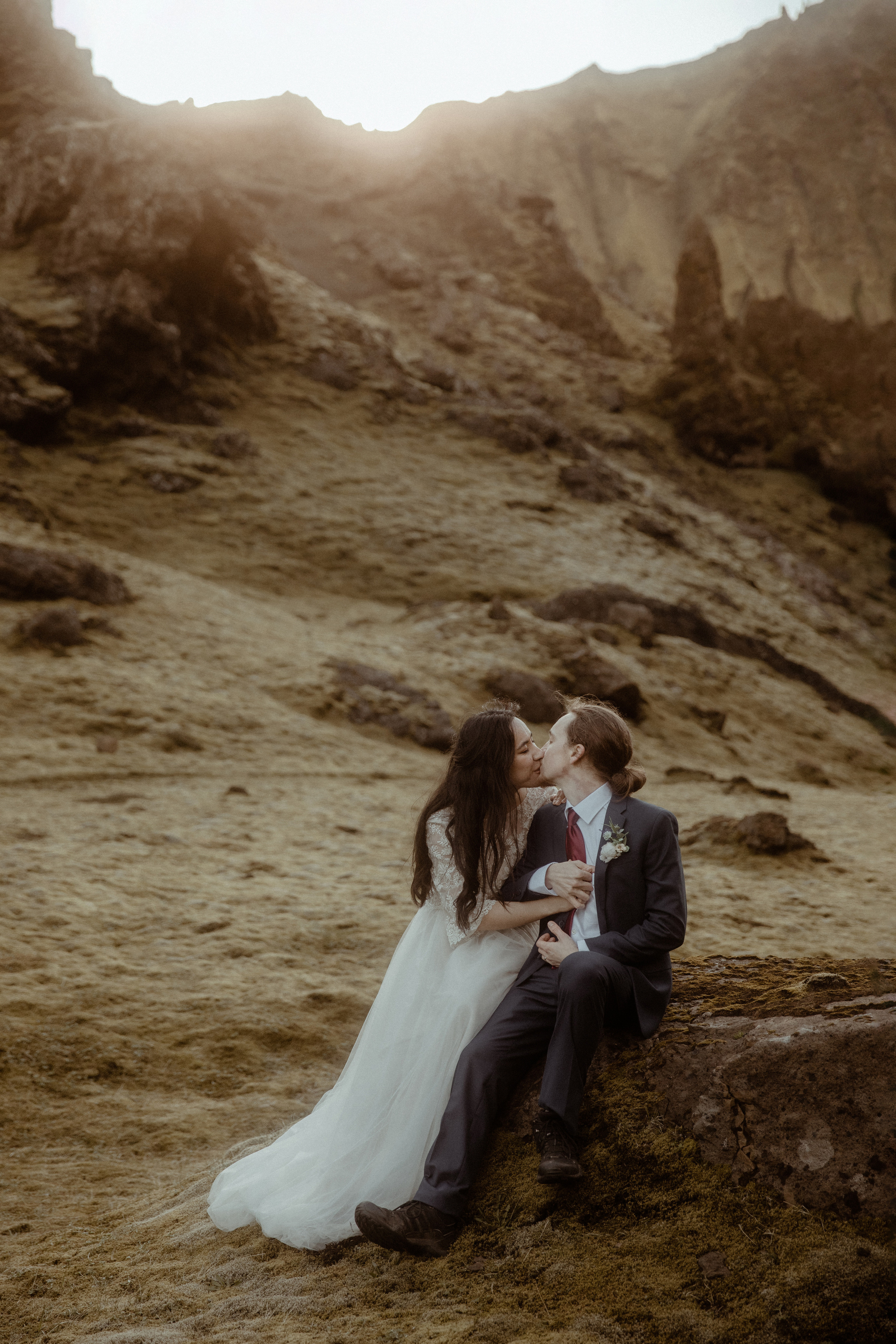 Hiking Iceland Elopement. Iceland elopement photographer & videographer
