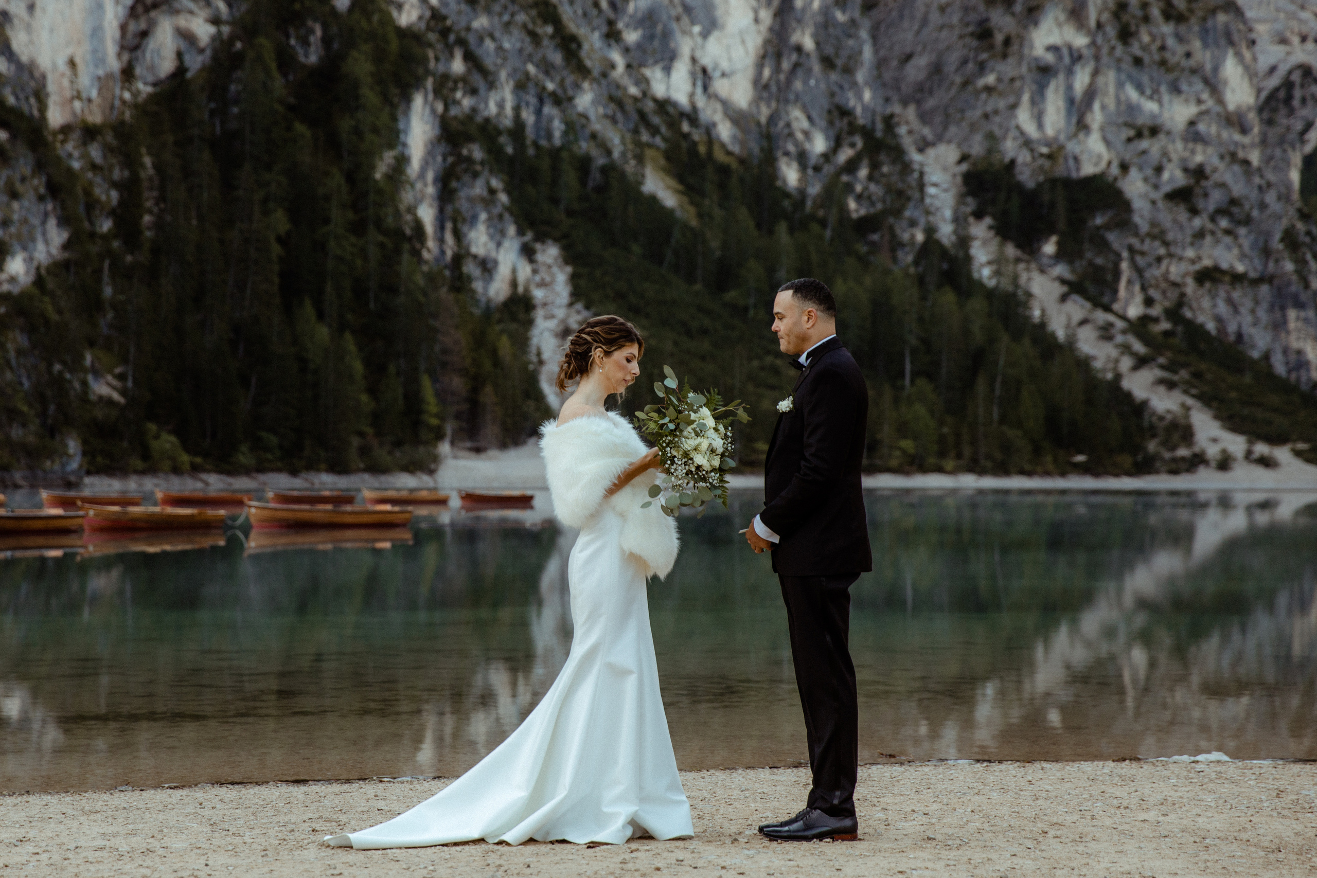 Sunrise Dolomites Elopement. Iceland elopement photographer & videographer