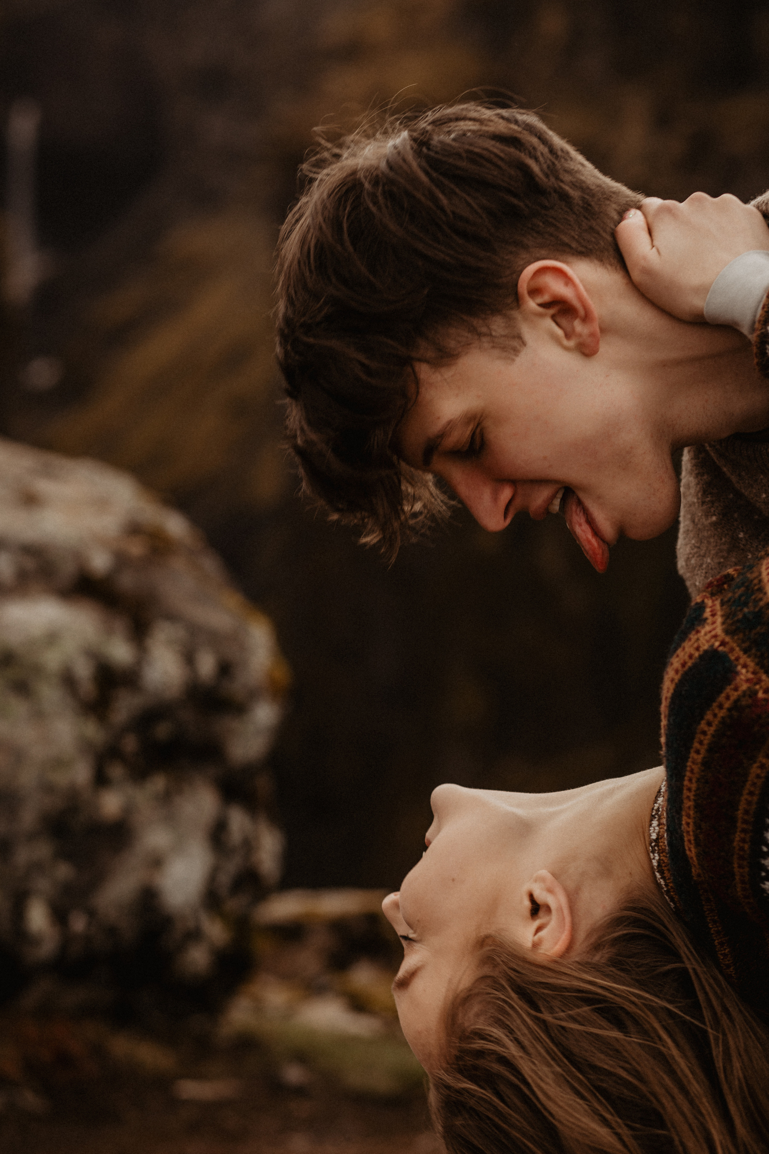 Couple photoshoot in front of volcano eruption in Iceland. Iceland elopement photographer & videographer