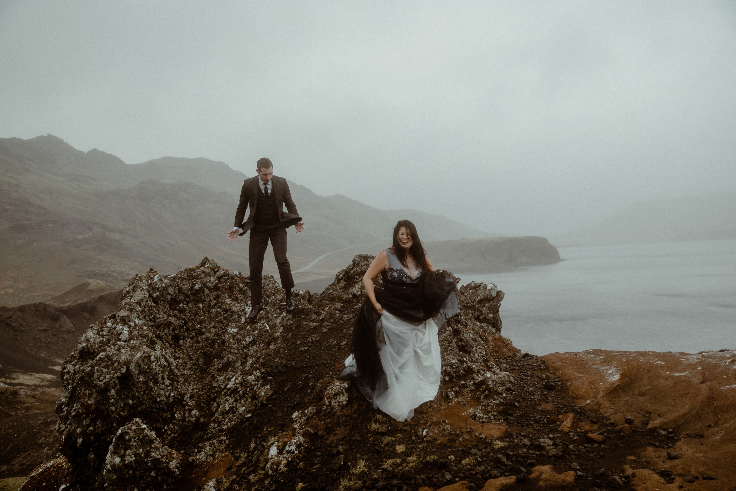 Anniversary photoshoot in Iceland. Iceland elopement photographer & videographer