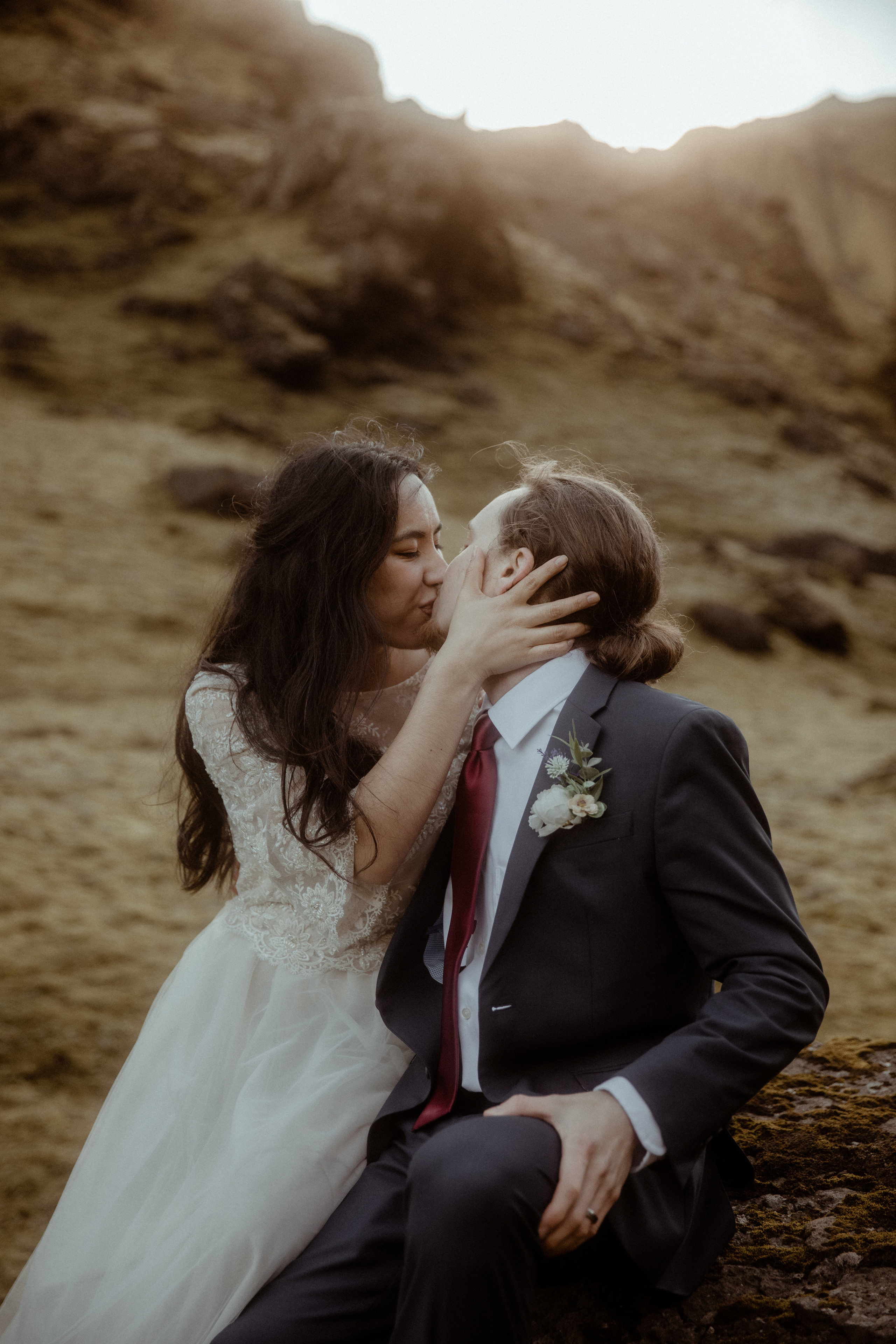 Hiking Iceland Elopement. Iceland elopement photographer & videographer