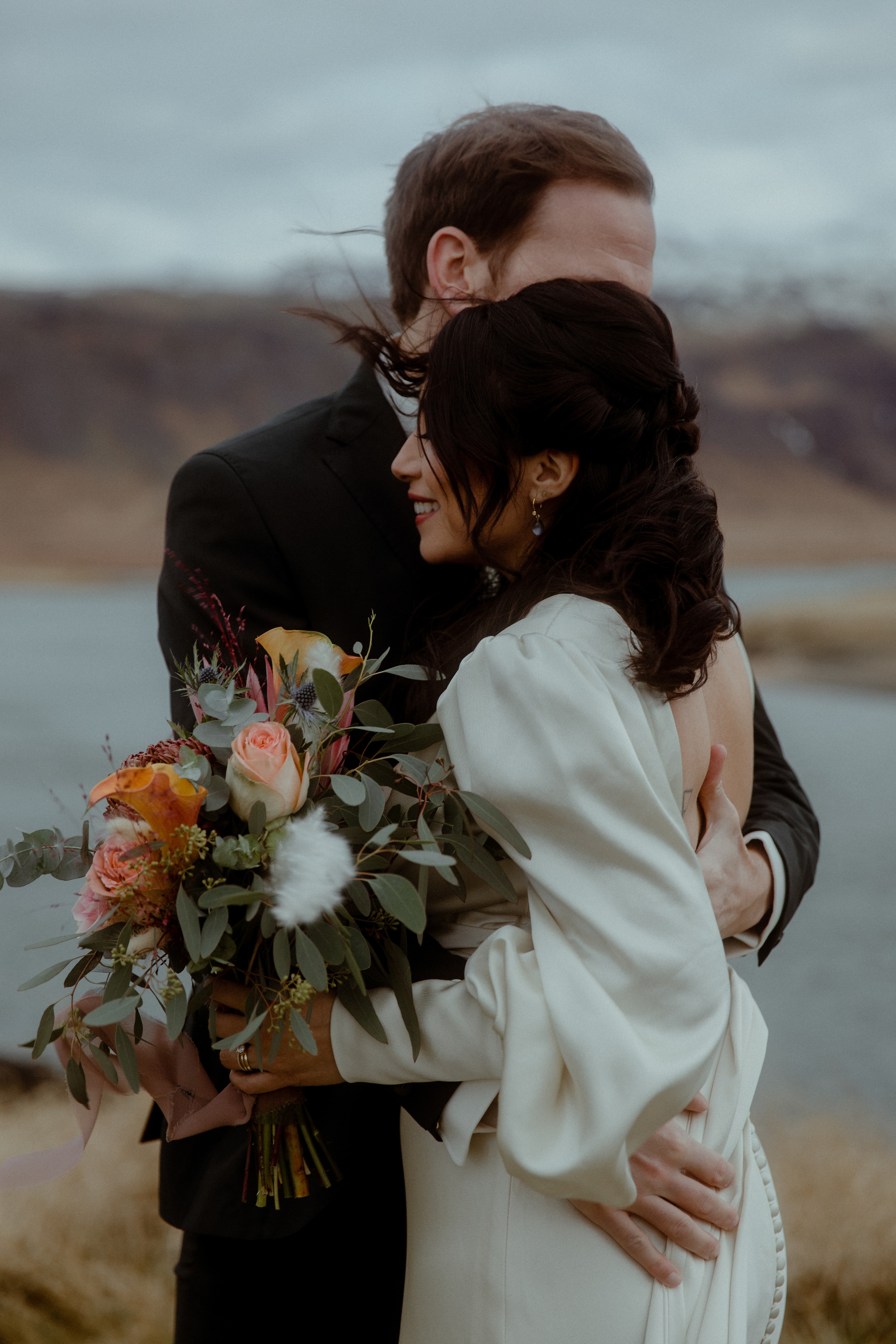 Elopement at Snaefellsnes Iceland | Wedding photos with Icelandic horses. Iceland elopement photographer & videographer