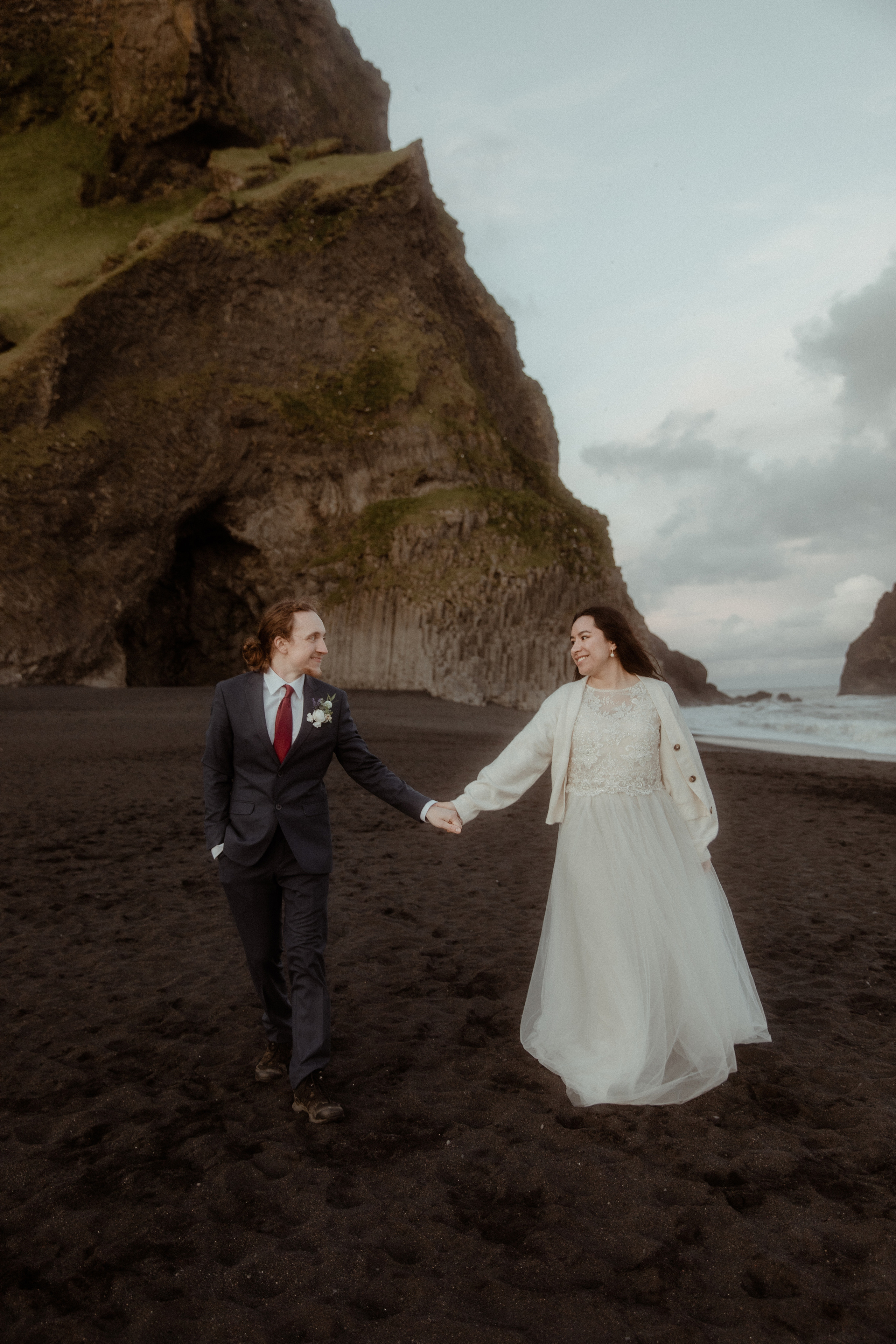 Hiking Iceland Elopement. Iceland elopement photographer & videographer