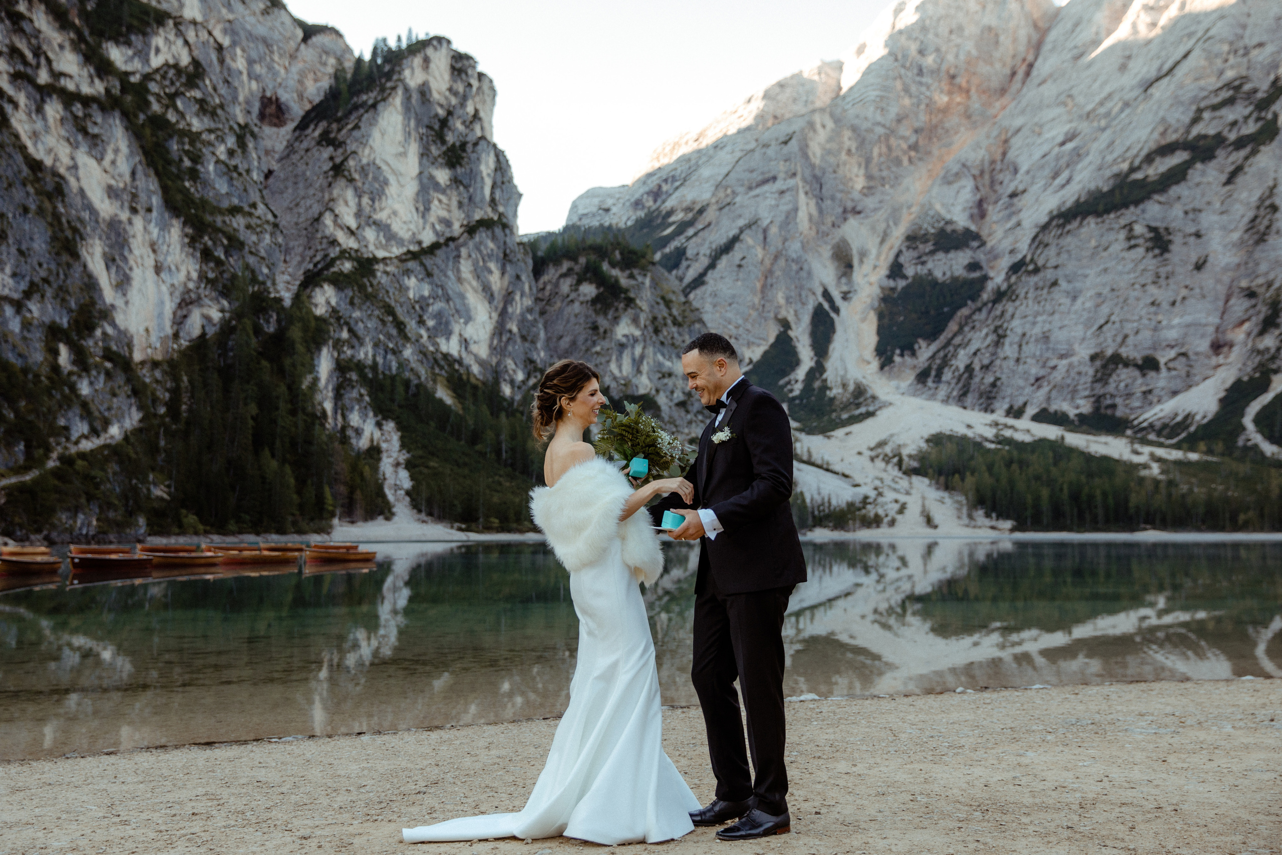 Sunrise Dolomites Elopement. Iceland elopement photographer & videographer