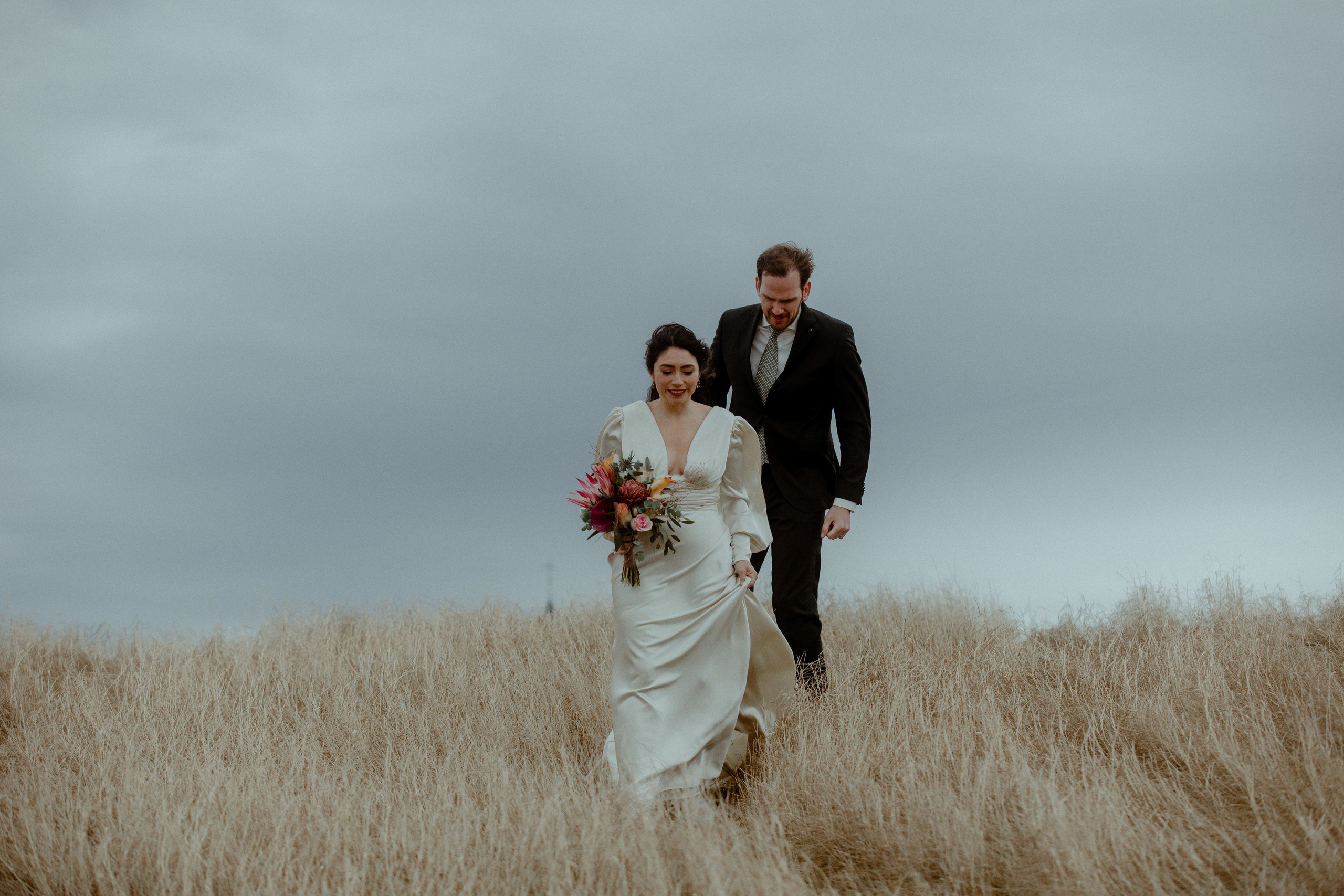 Elopement at Snaefellsnes Iceland | Wedding photos with Icelandic horses. Iceland elopement photographer & videographer