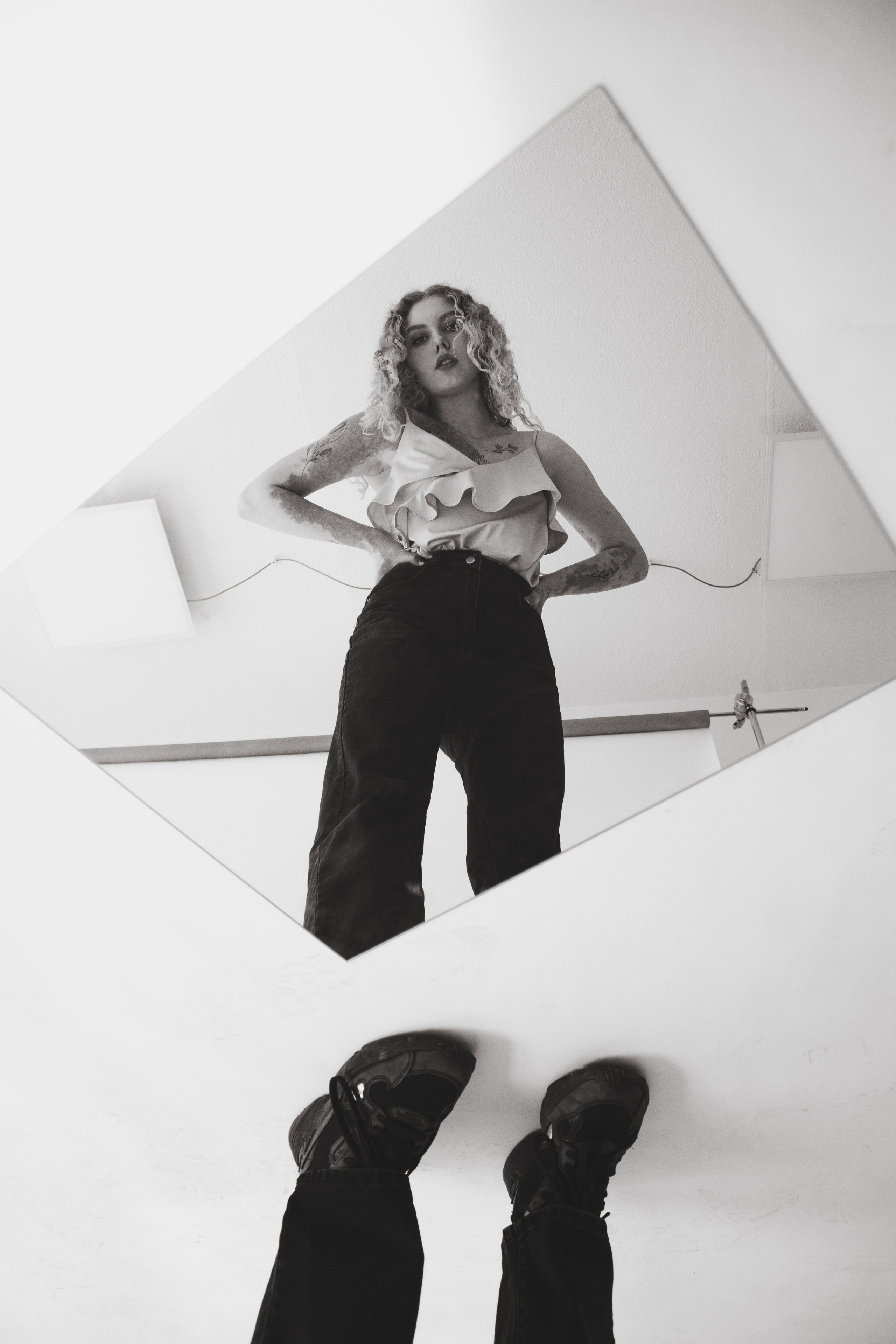 чёрно-белый портрет