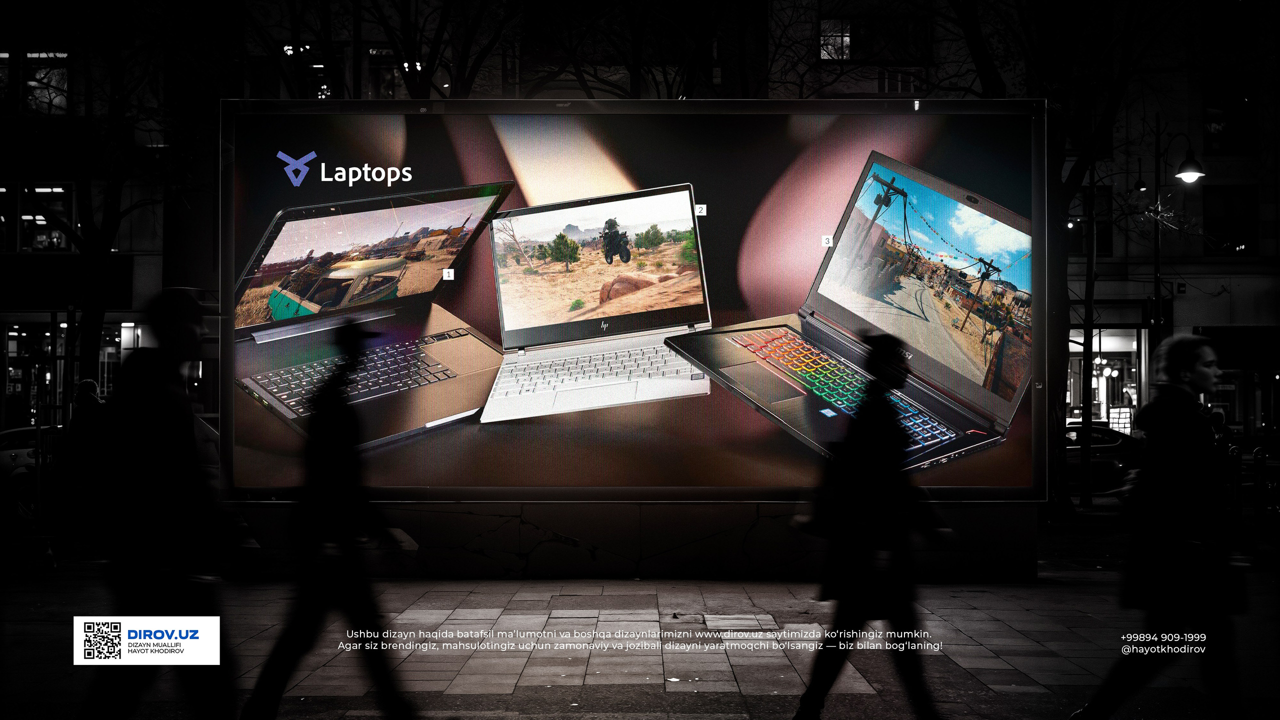 Laptops  — Logotip. Dirov — Hayot Khodirov