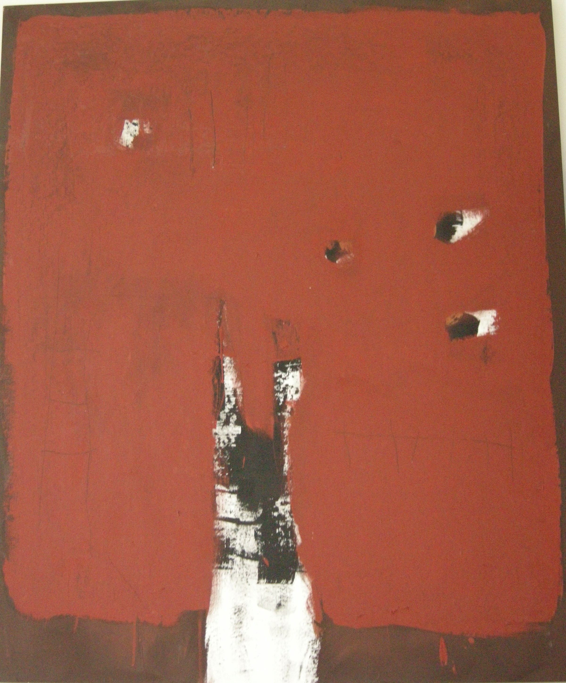 O.T. 2008 - zirka 100x120                                                            Papier auf Holzplatten aufgezogen