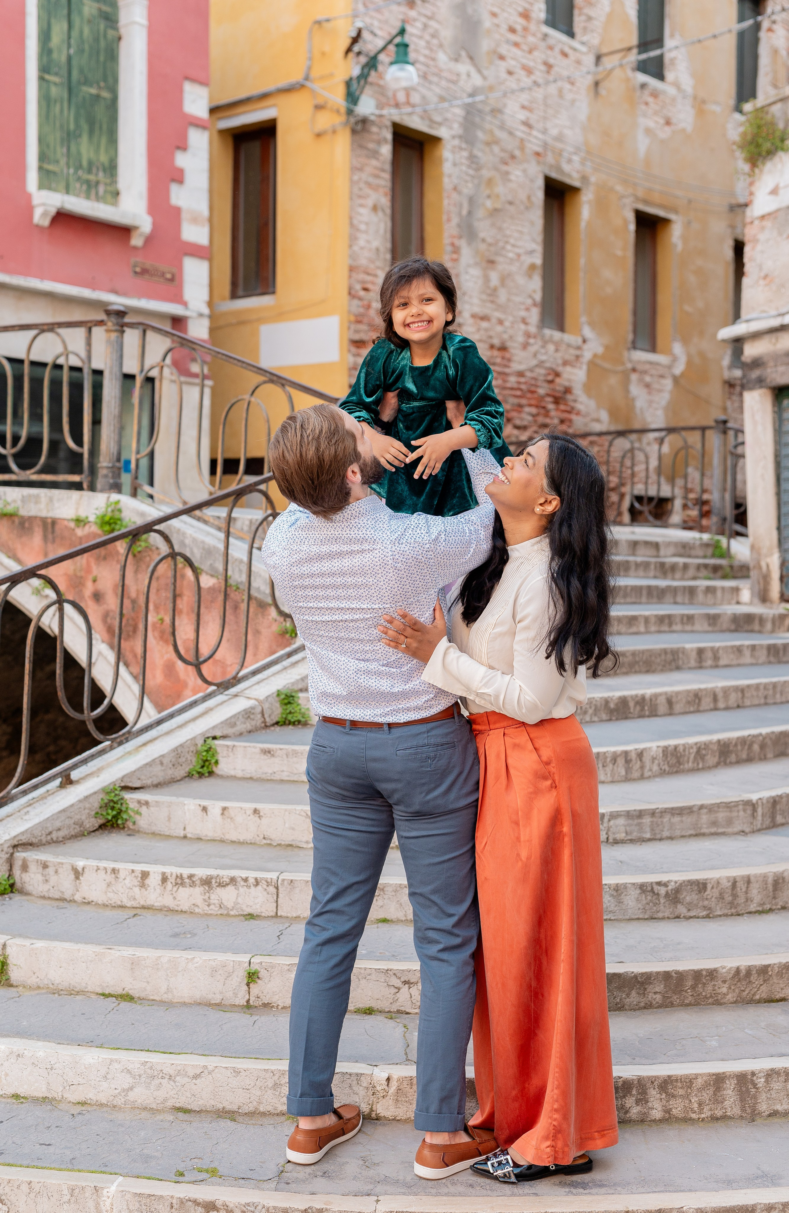 Family photoshoot in Venice. Фотограф в Венеции Anna Terzi