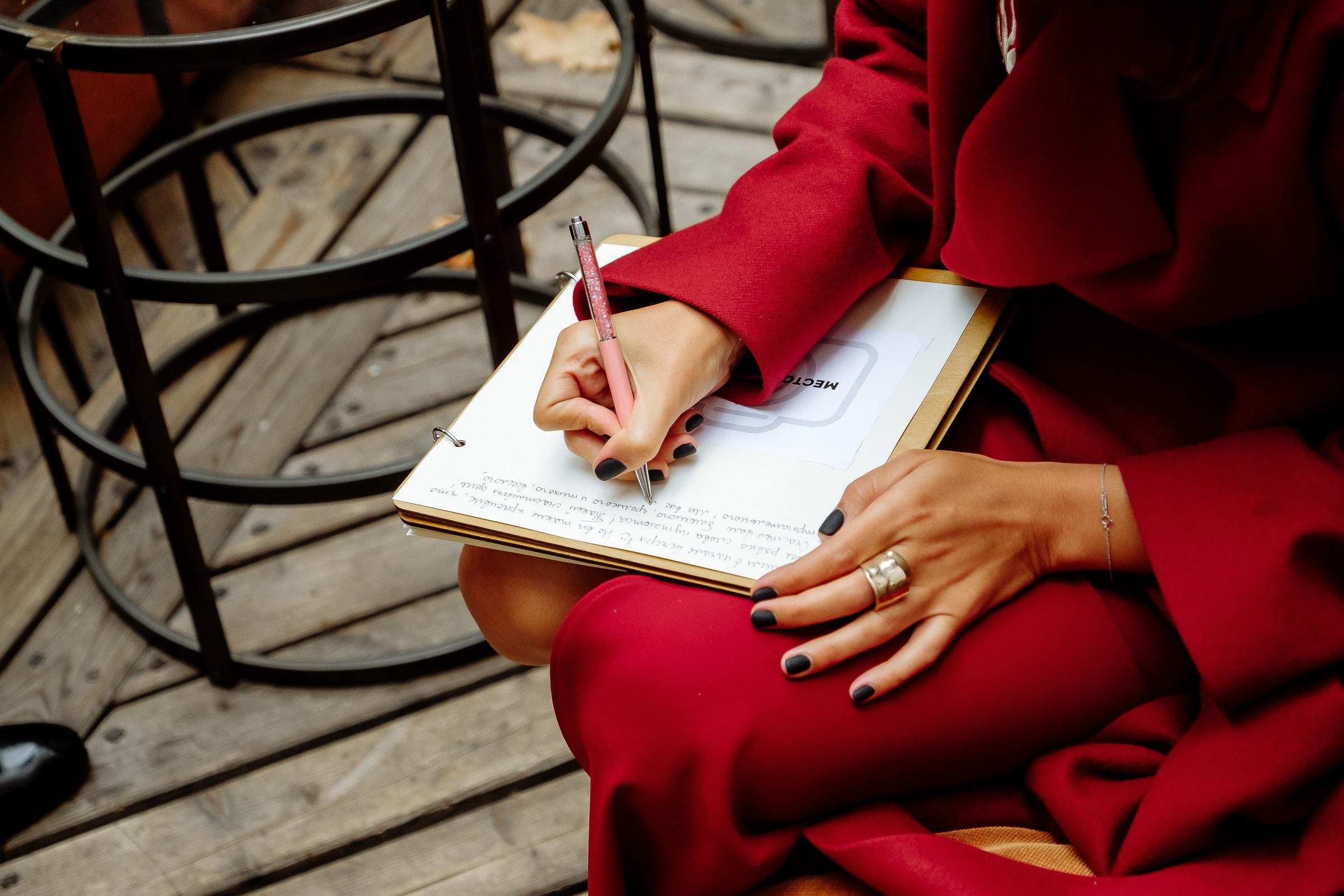 Register signing by river, by Tanya Bodgan, Bude, Cornwall wedding photographer.