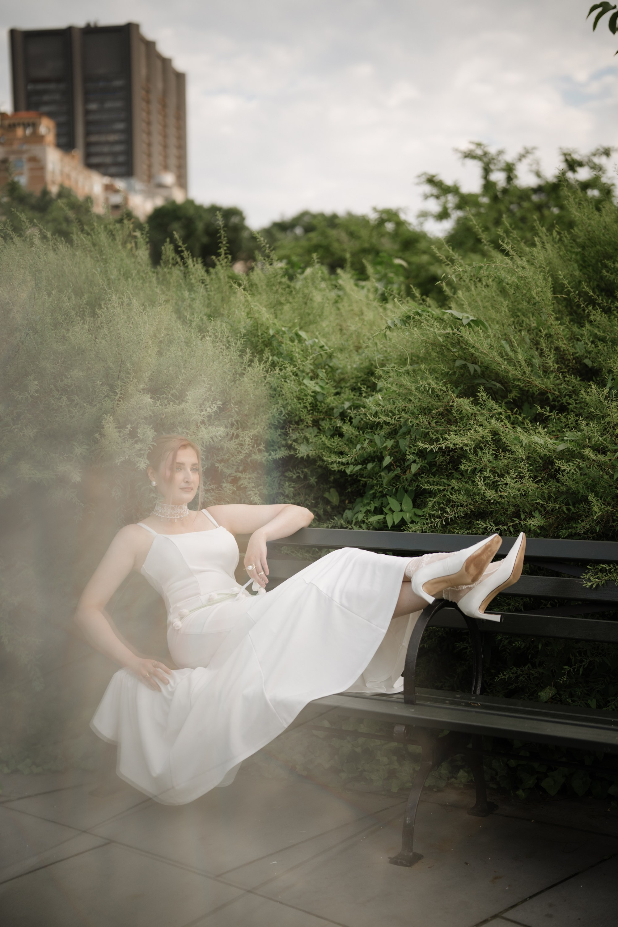 Natalie as a Runaway bride. Portrait and wedding photographer in New York