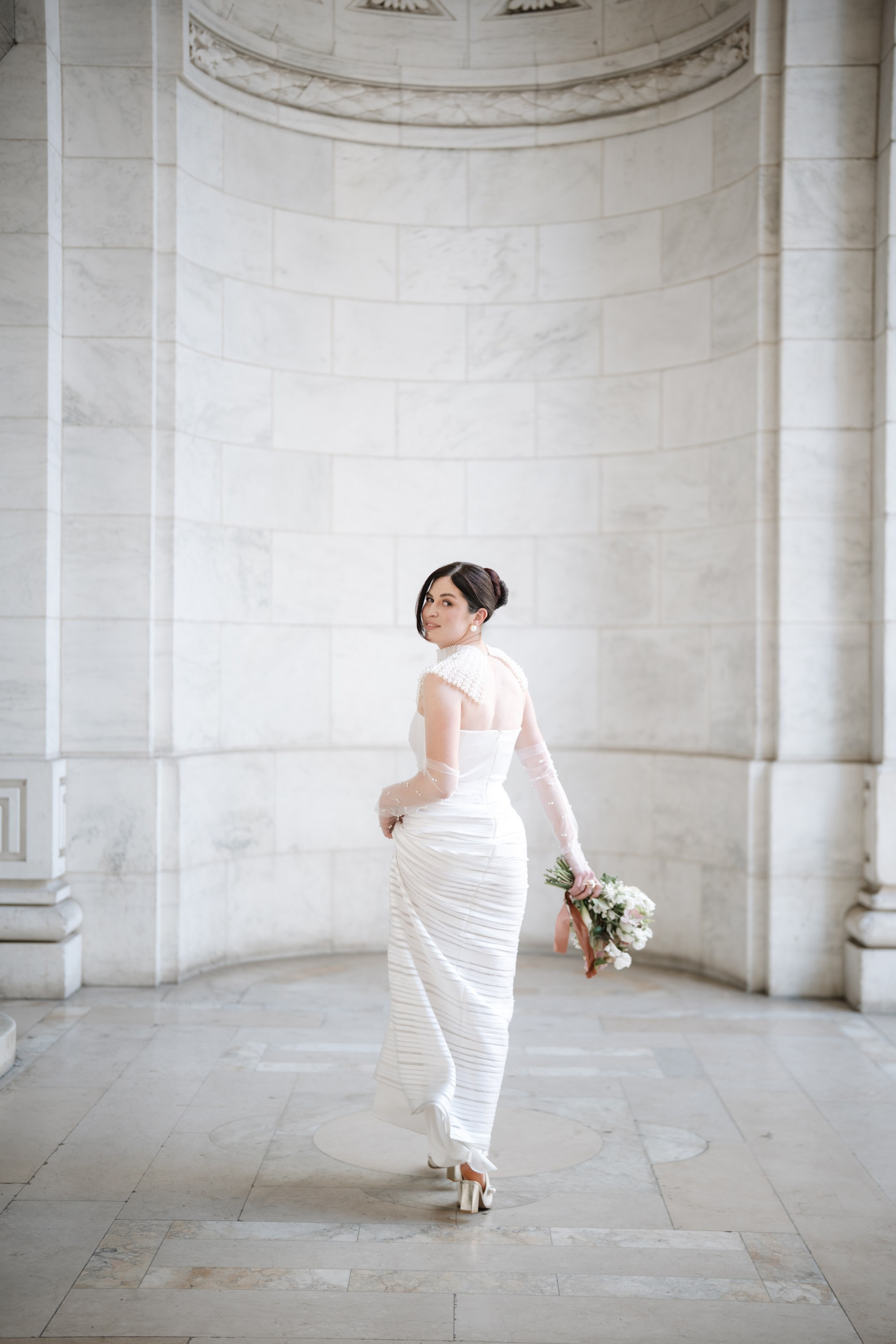 Lily as a bride. Portrait and wedding photographer in New York