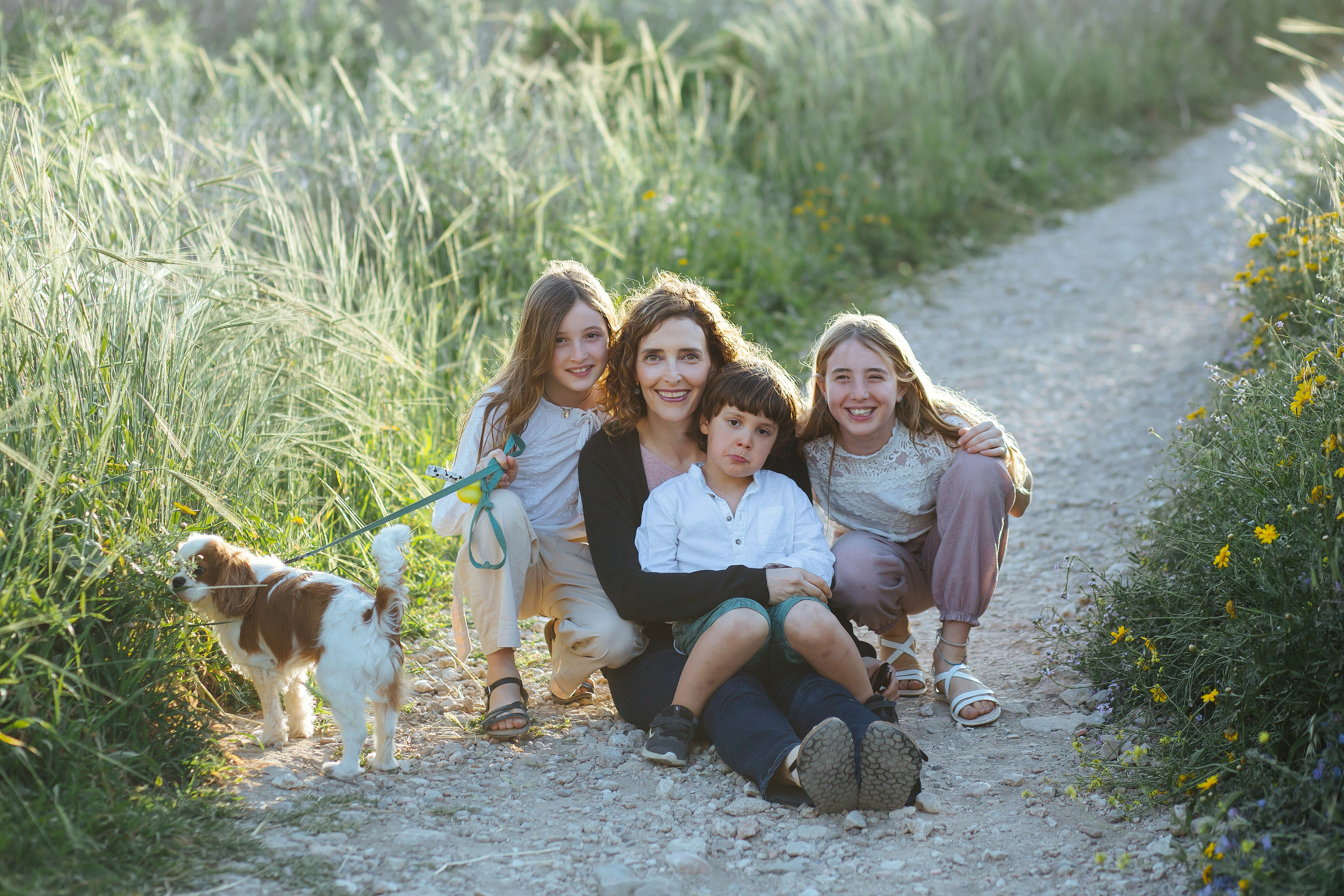 Family walk at Tel Shikmona. Family photographer in Israel