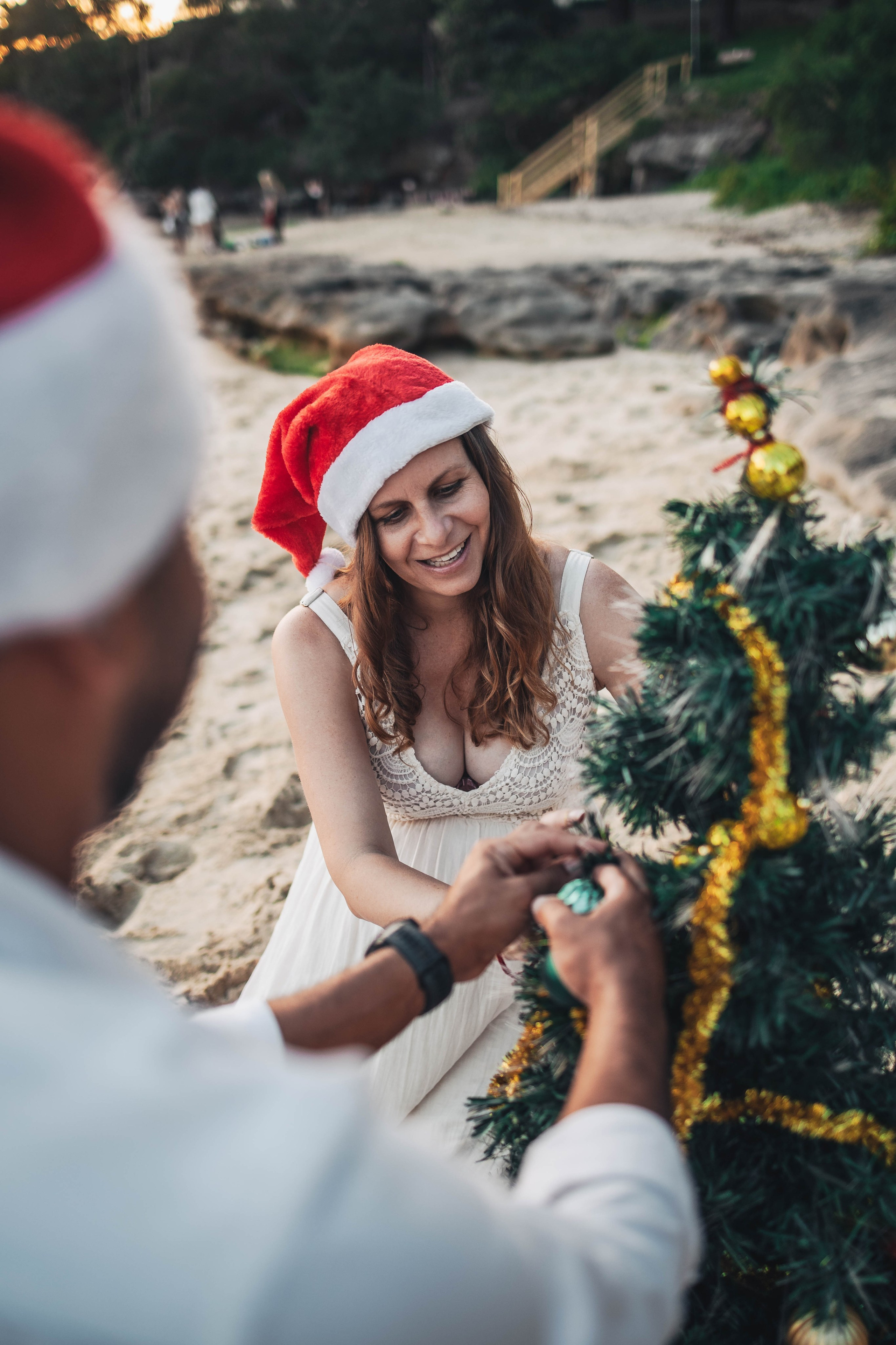 Heather + Tulio + Pregnant + Christmas. True Story Photography