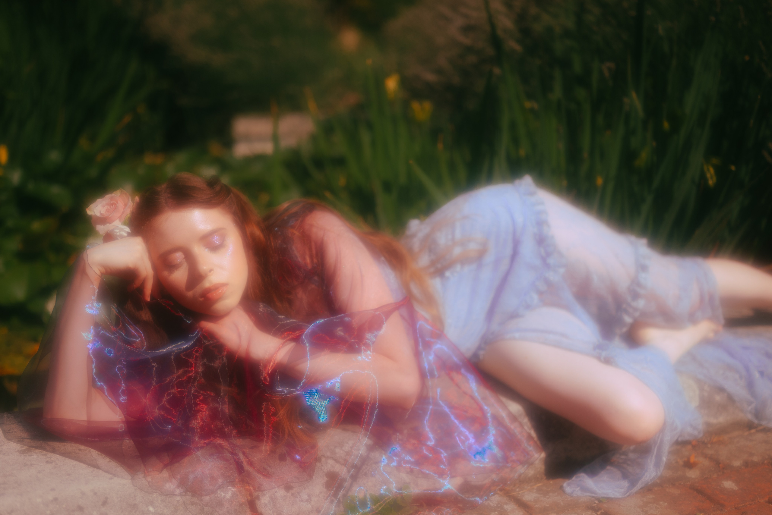 Fairy Photoshoot in a Lotus Pond. Moth & Moss Photography