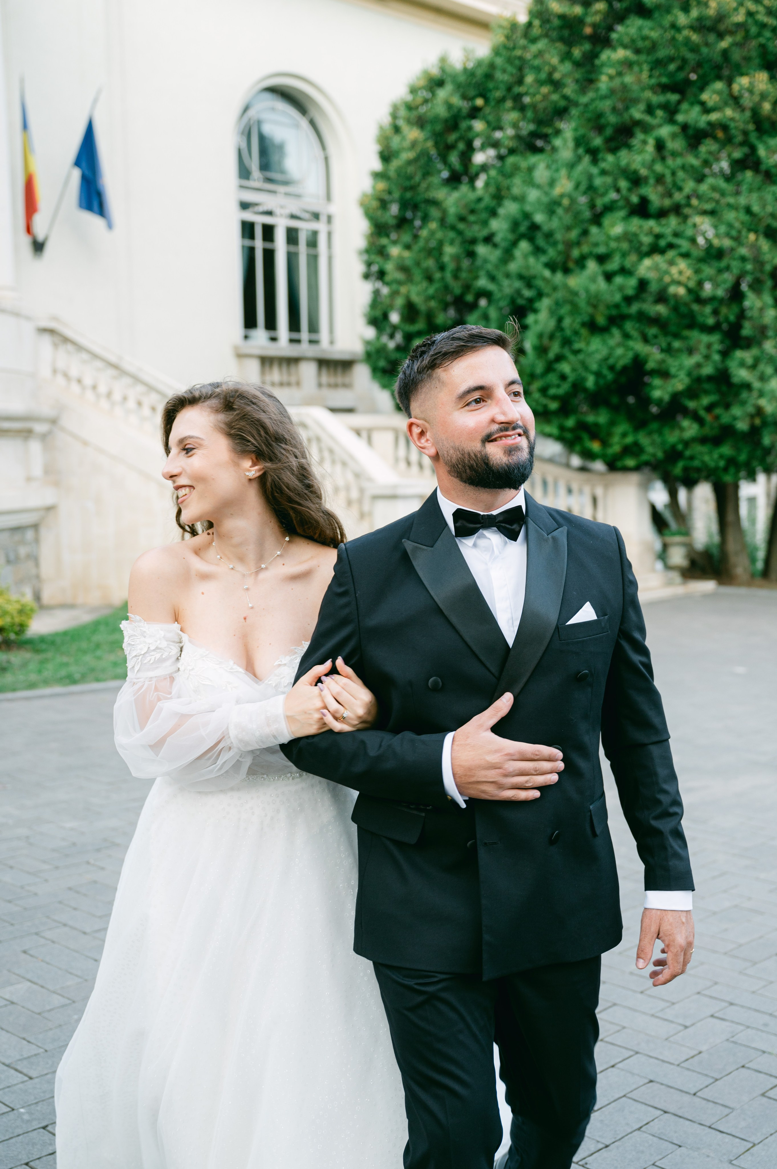 Sedinta foto trash the dress la castelul Cantacuzino