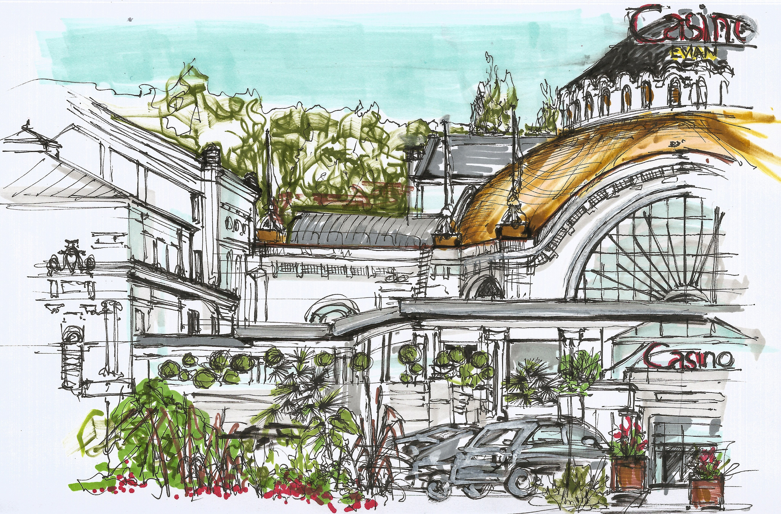 Urban views. Angelina Sorokopud. Artist in Strasbourg