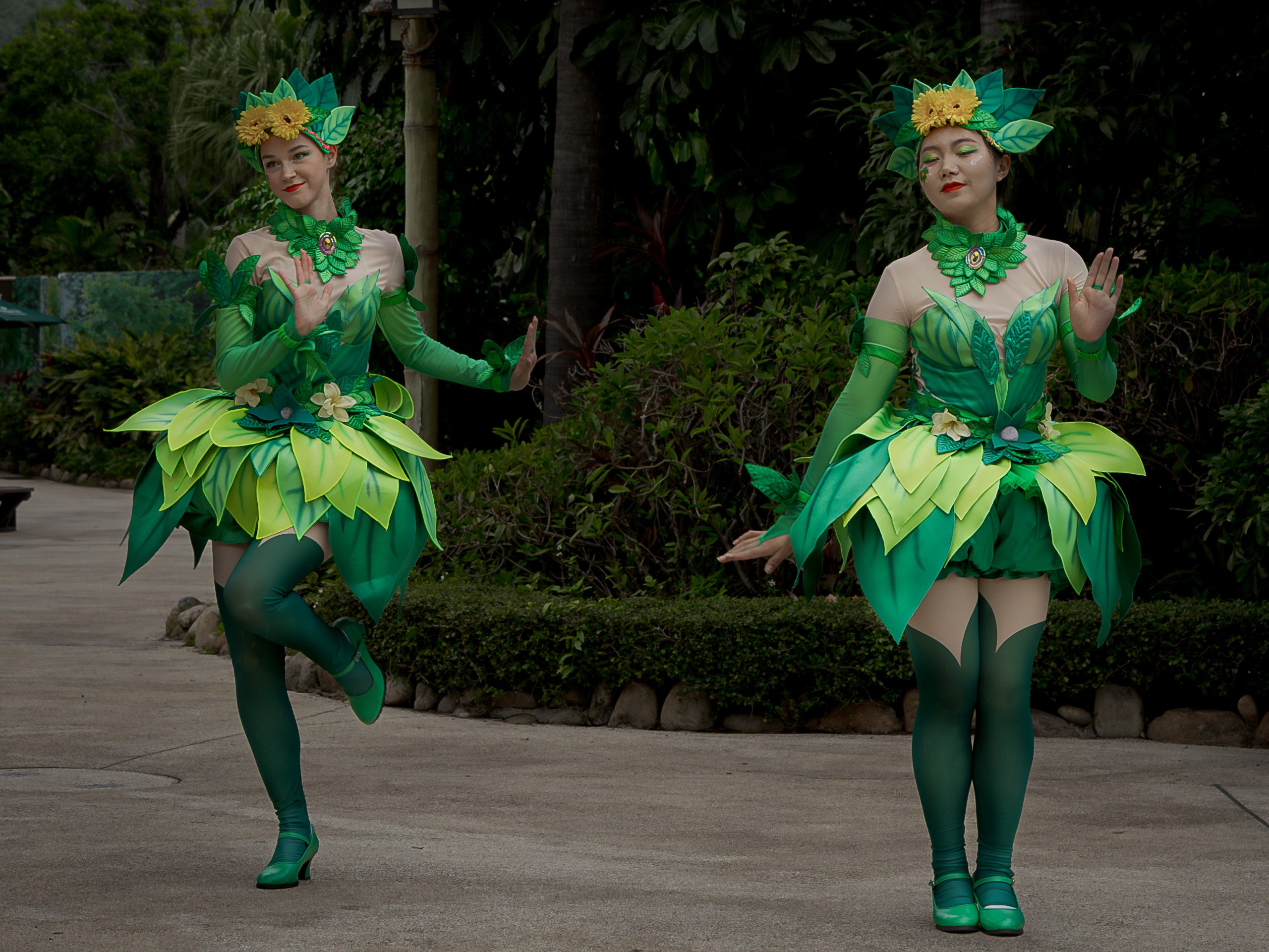 Dance team ocean kingdoom flowers