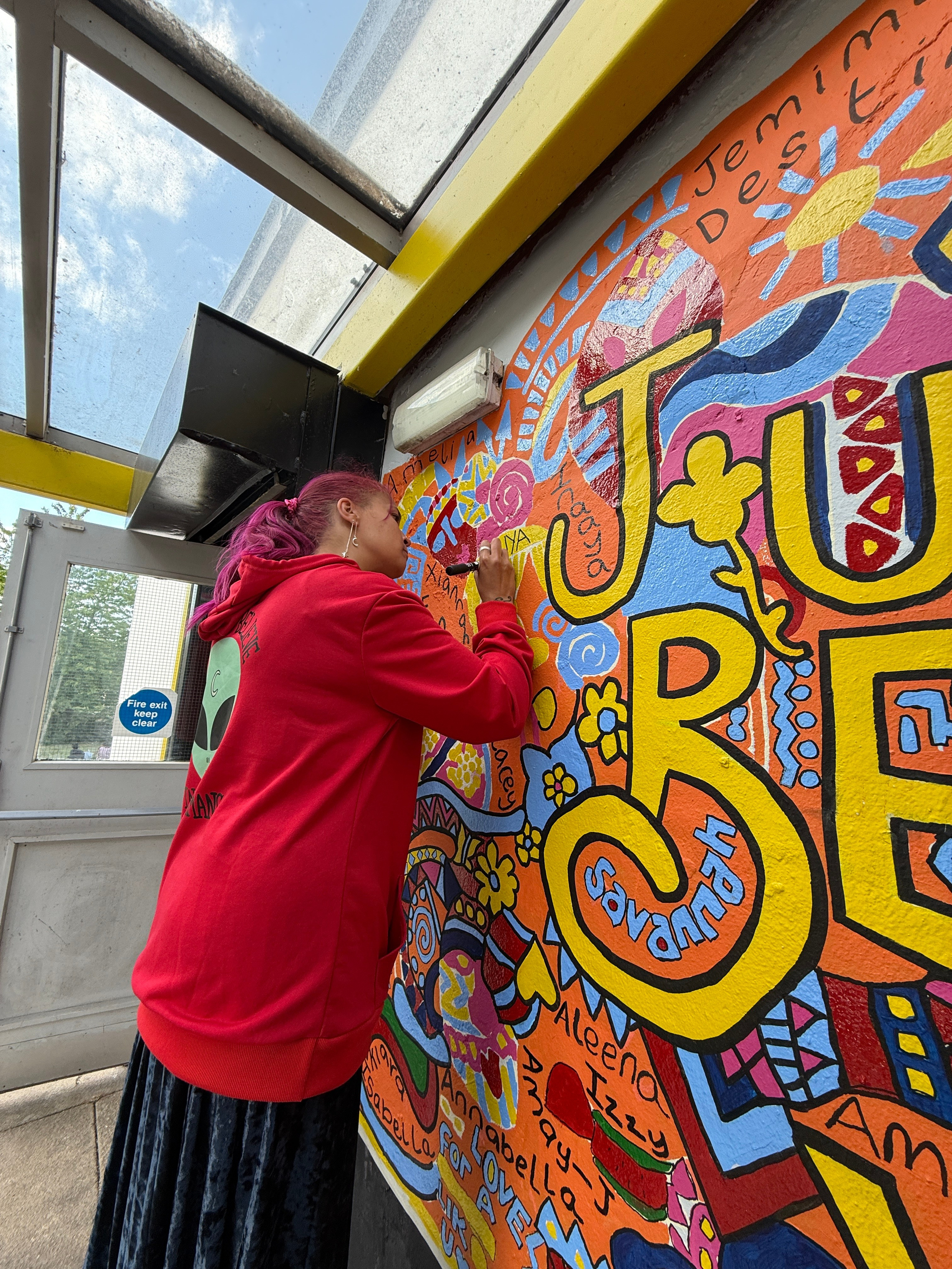 MAPA Community Girls Group Mural. Professional Portrait & Event Photographer in West Yorkshire, travels across UK
