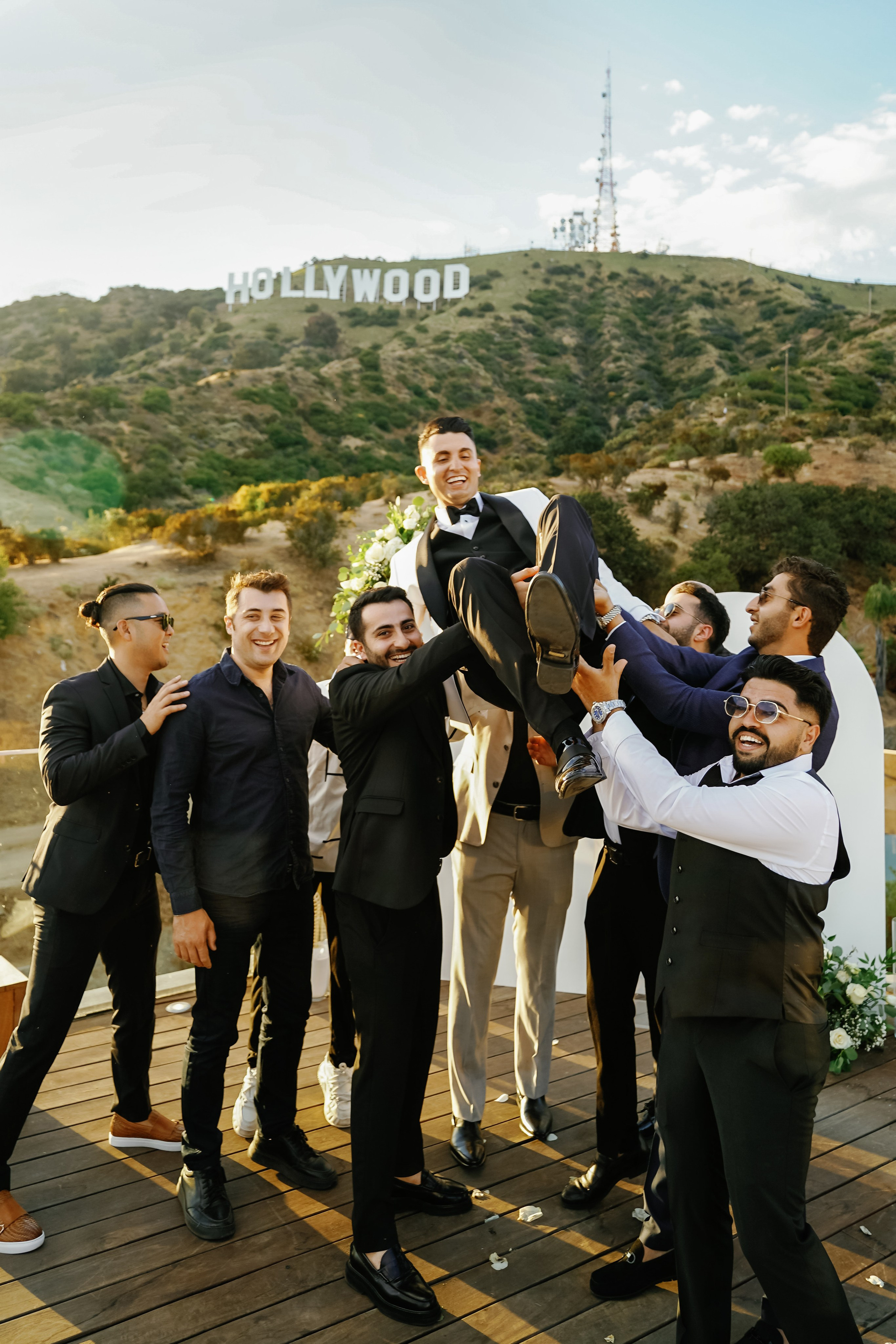 Wedding at the Hollywood Sign Venue, Los Angeles, California. Wedding Photography & Videography Team in California, Los Angeles, San Francisco, San Diego and Travel