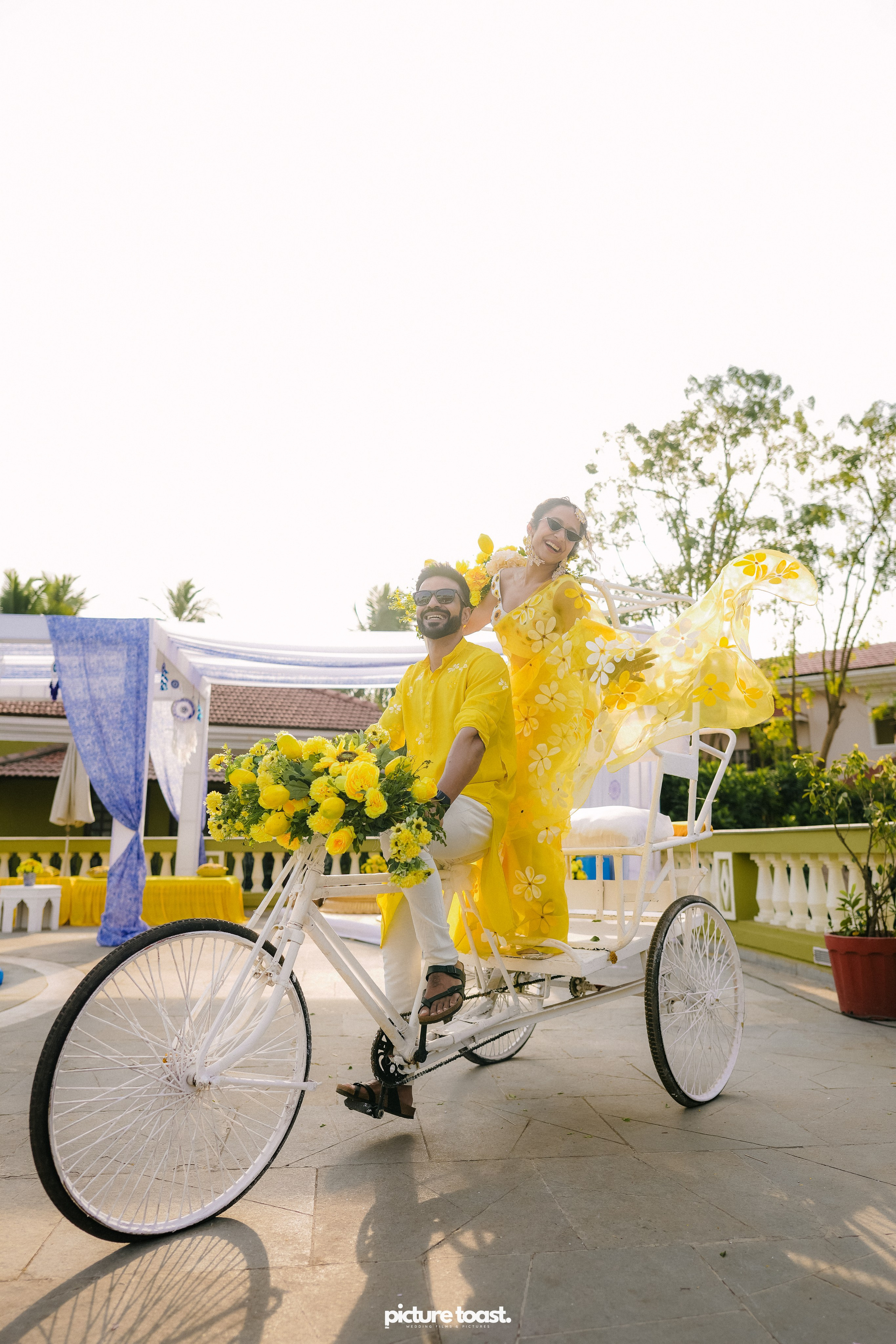 Haldi Hues Ft. Baebie & Goyal. Fine art Wedding Photographers in India & Canada