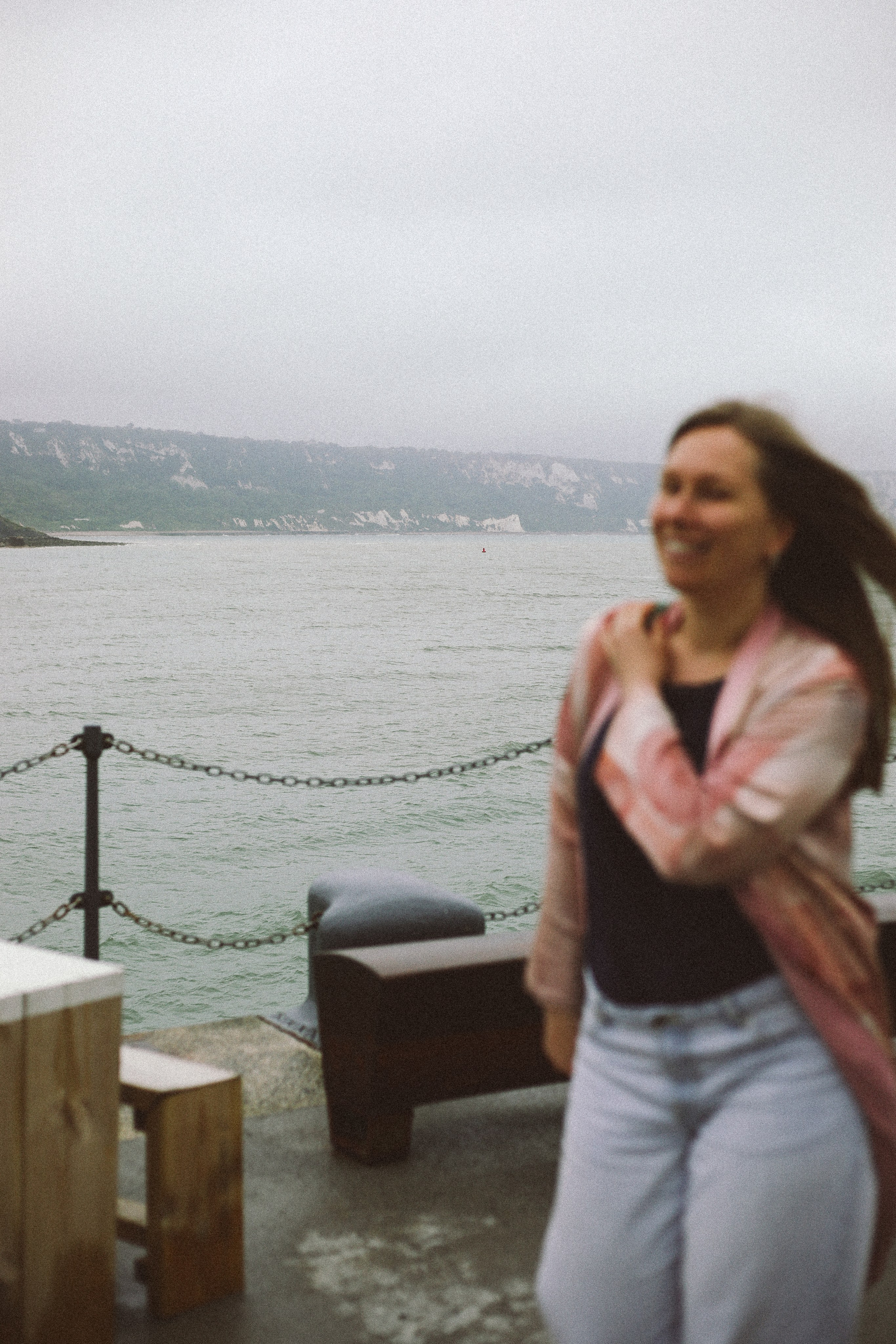Katya near the lighthouse. Victoria Dini. Art photography in London / Folkestone, UK