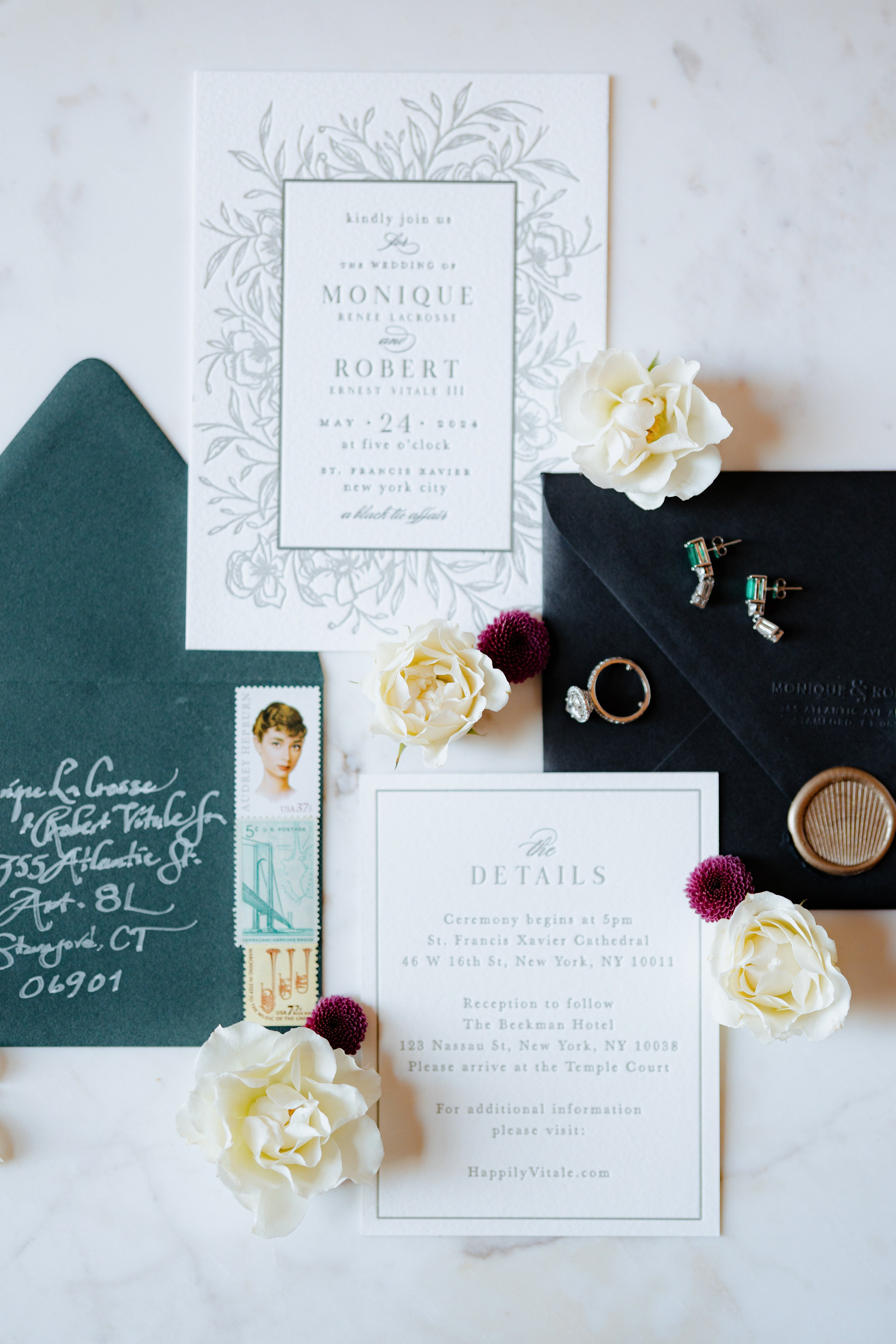 Monique and Robert’s Elegant Wedding at the Beekman Hotel. Wedding photographer and videographer New York | New Jersey