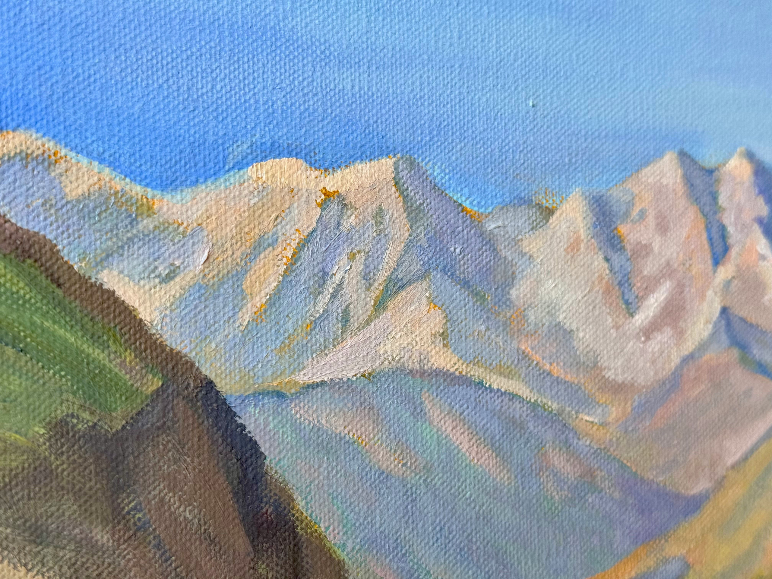 «Shkhara glacier». Художник живописец Савелова Ольга