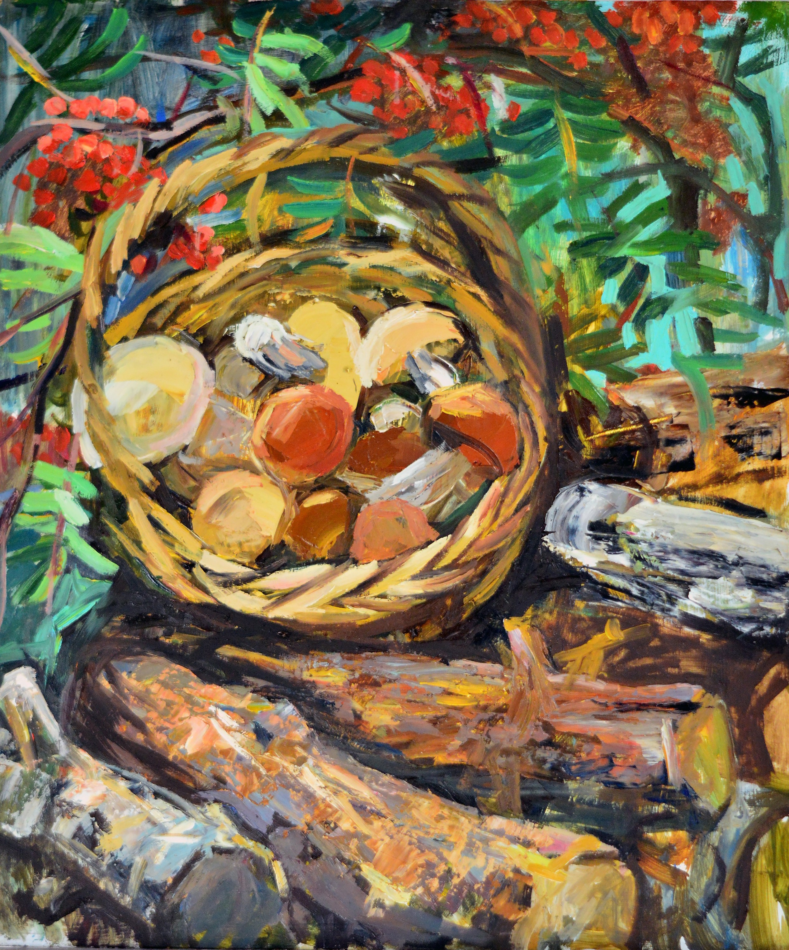 «Mushroom basket». Художник живописец Савелова Ольга