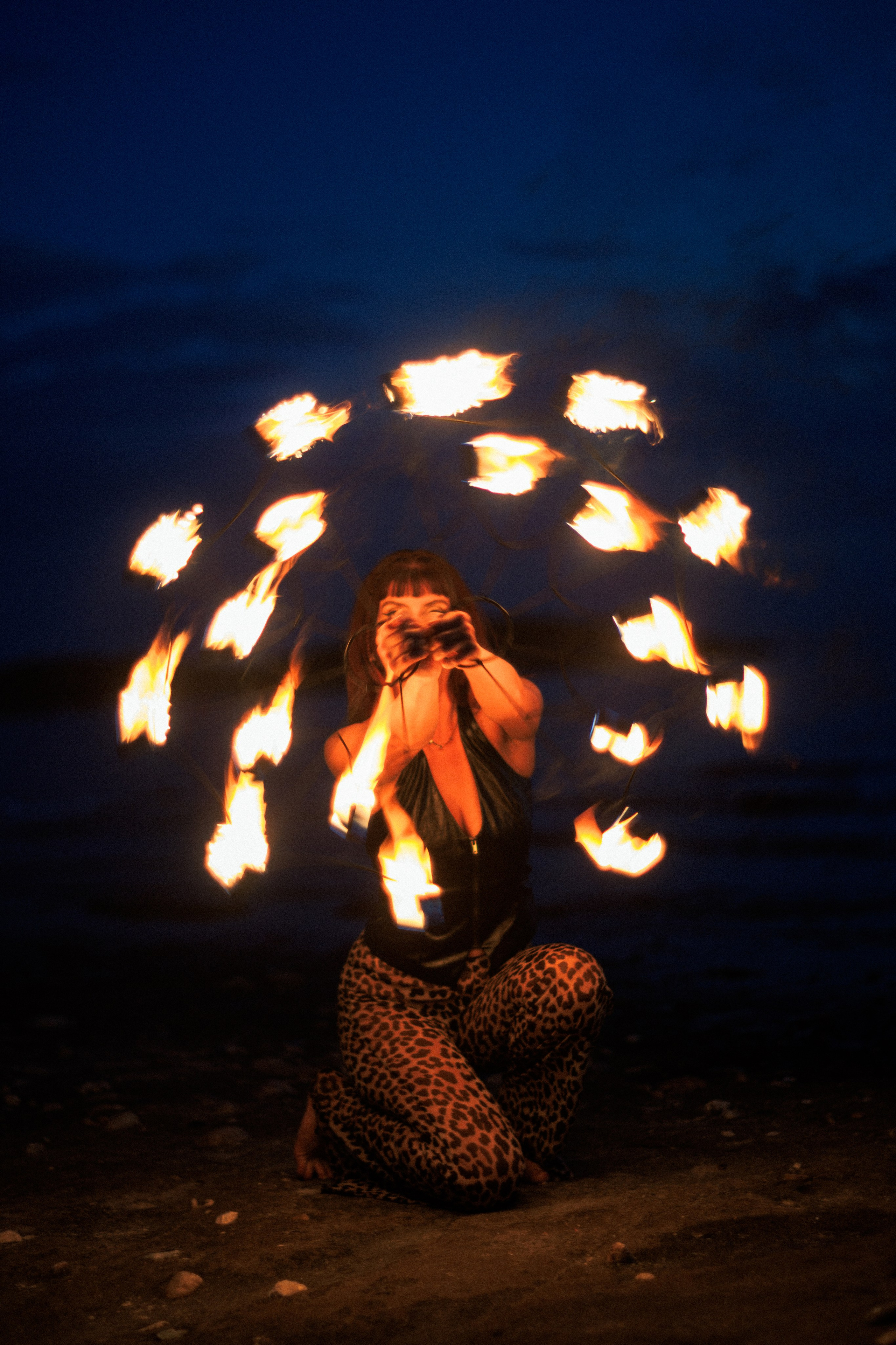 Jana the Fire dancer. Wedding & Portrait Photographer in Athens, Greece | Kristina Gaisina