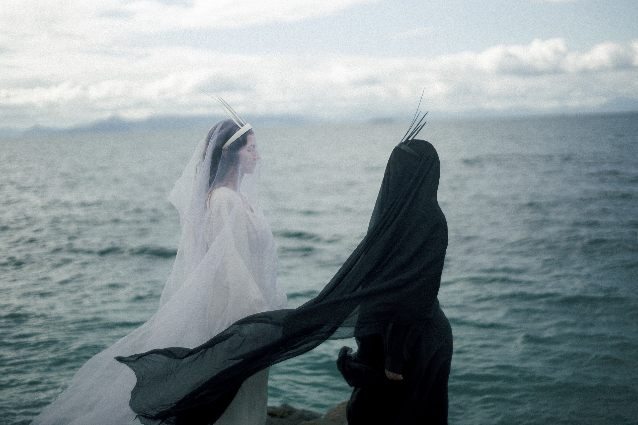 Light and Darkness with Aggeliki and Miriam. Wedding & Portrait Photographer in Athens, Greece | Kristina Gaisina