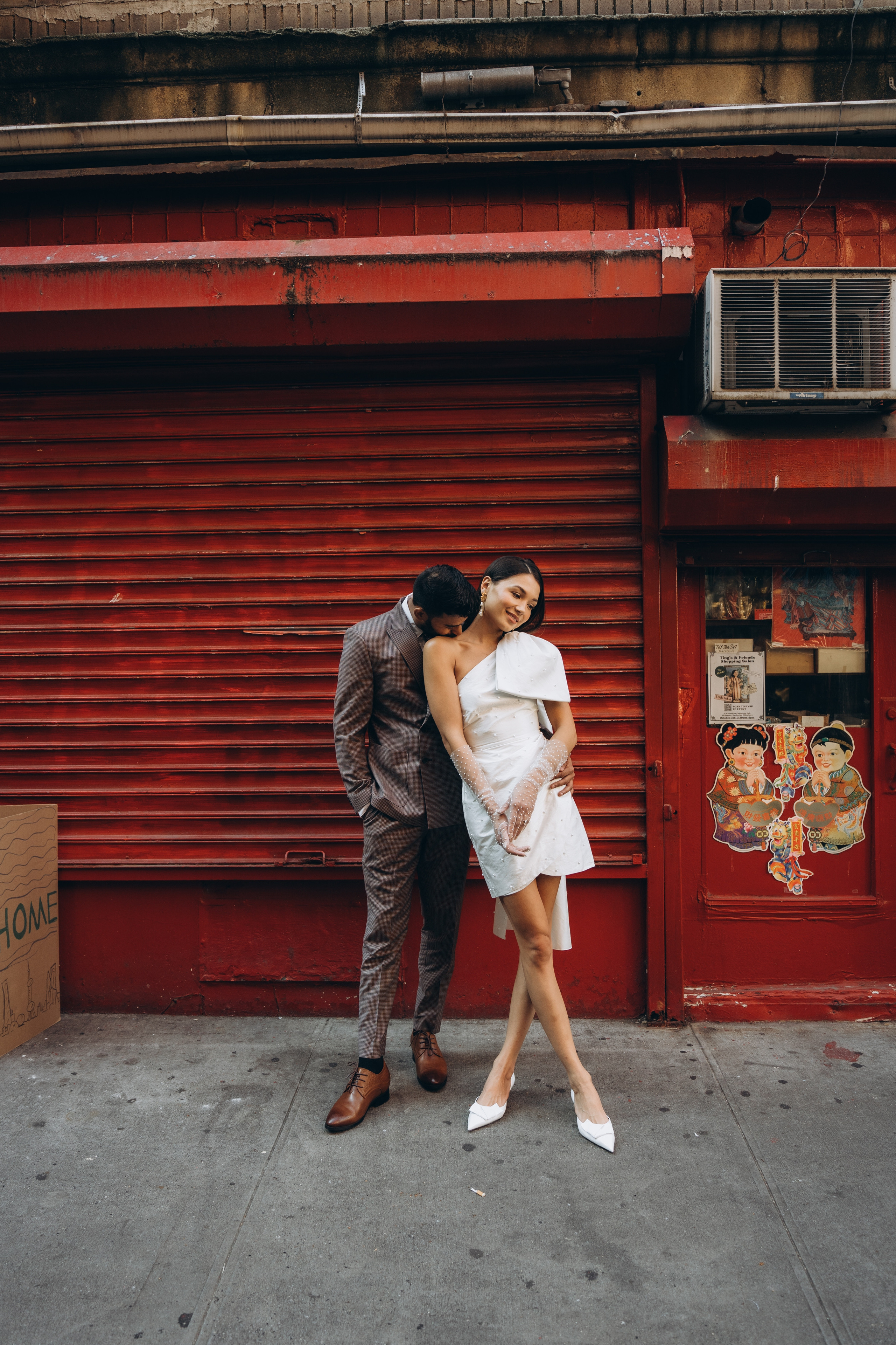 Sabrina and Pranav’s Stylish Chinatown Engagement Session. Wedding photographer and videographer New York | New Jersey