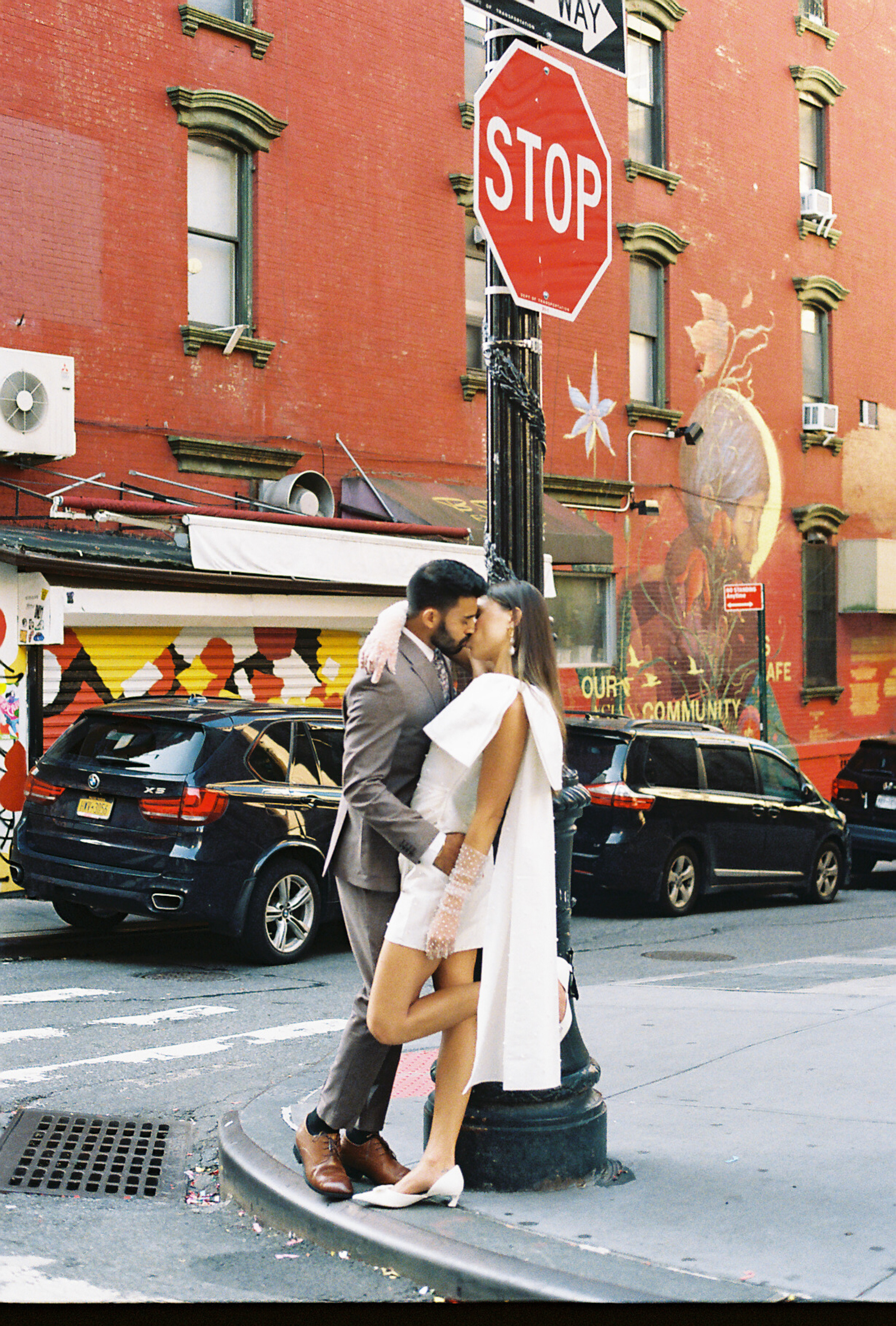 Sabrina and Pranav’s Stylish Chinatown Engagement Session. Wedding photographer and videographer New York | New Jersey
