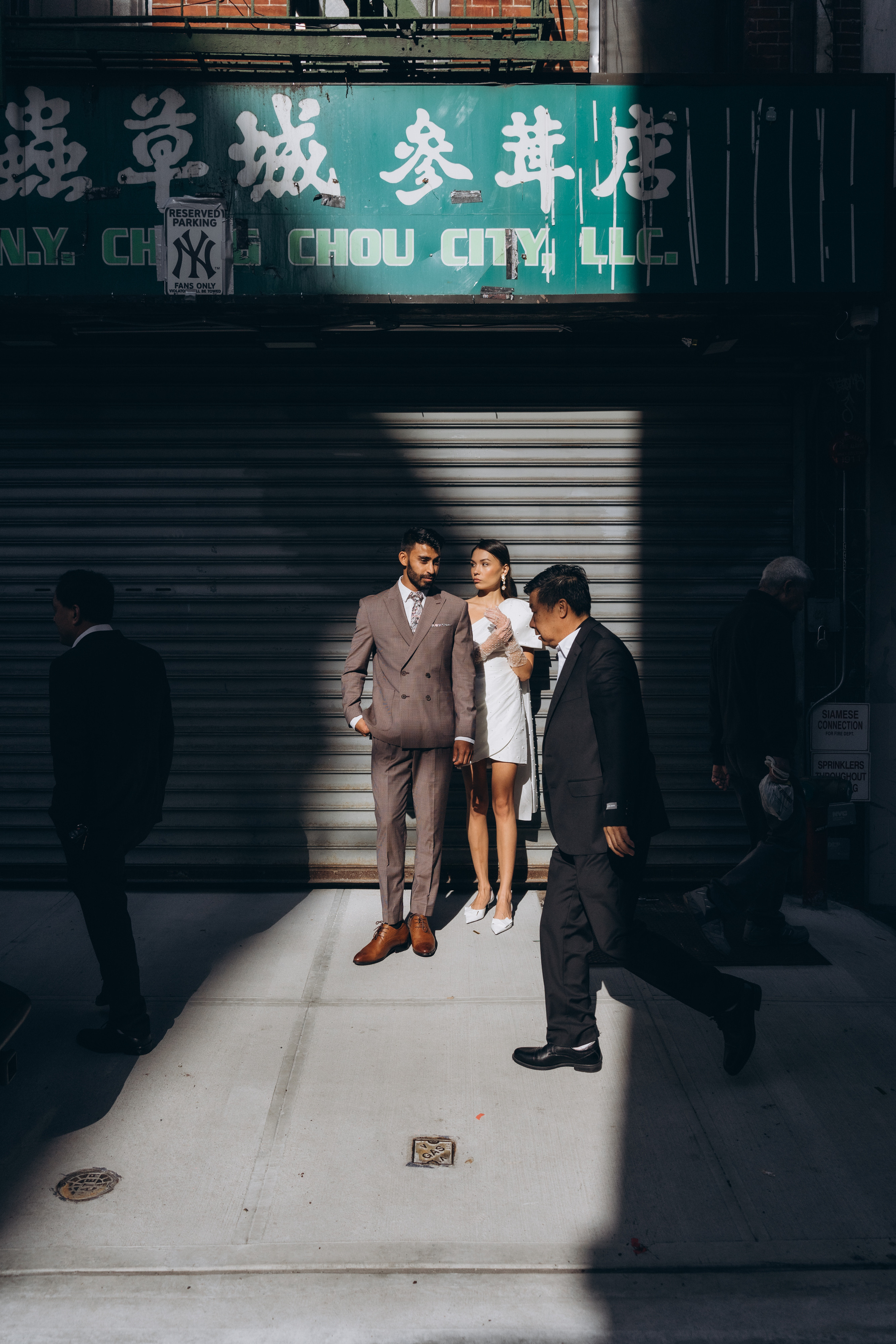 Sabrina and Pranav’s Stylish Chinatown Engagement Session. Wedding photographer and videographer New York | New Jersey