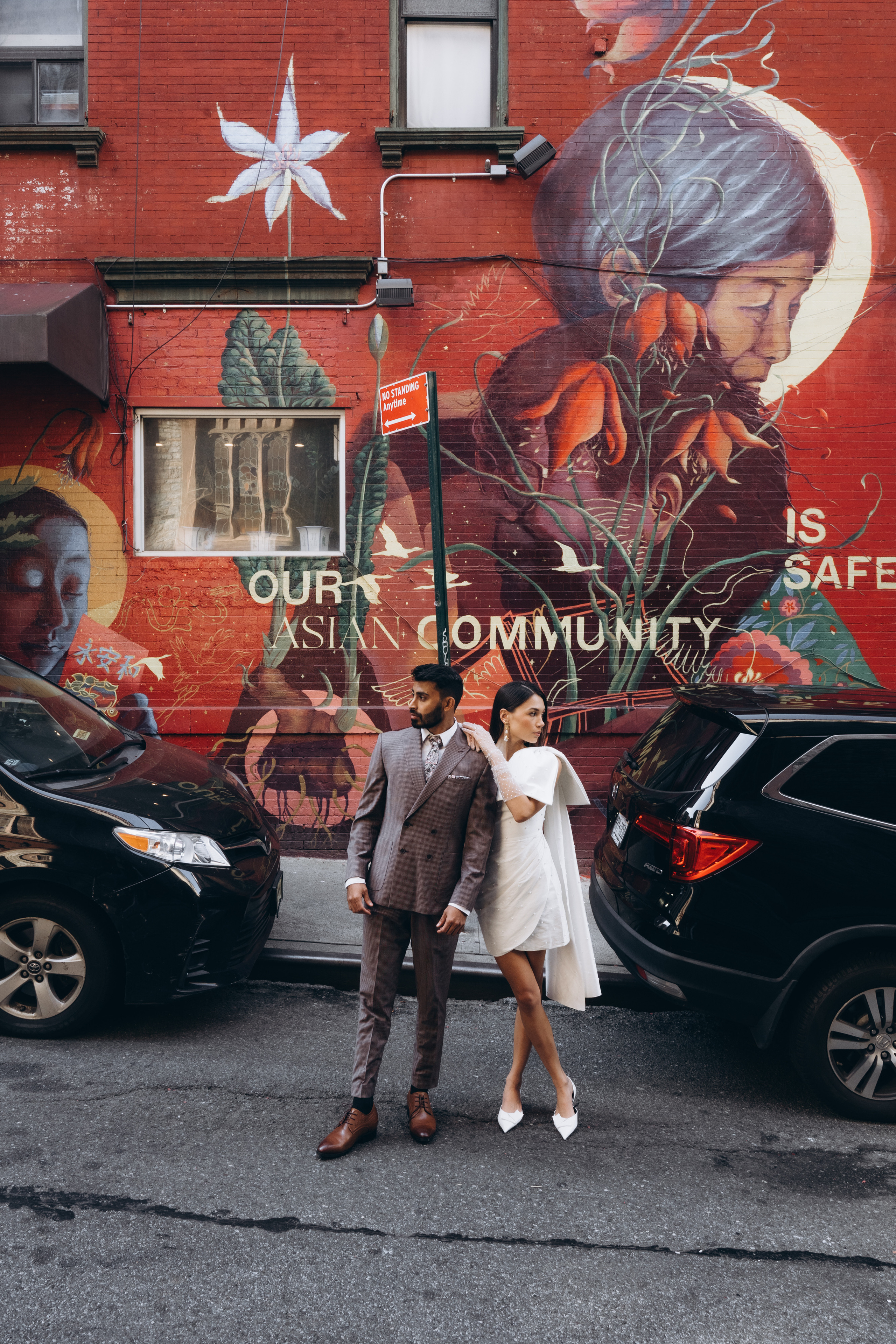 Sabrina and Pranav’s Stylish Chinatown Engagement Session. Wedding photographer and videographer New York | New Jersey