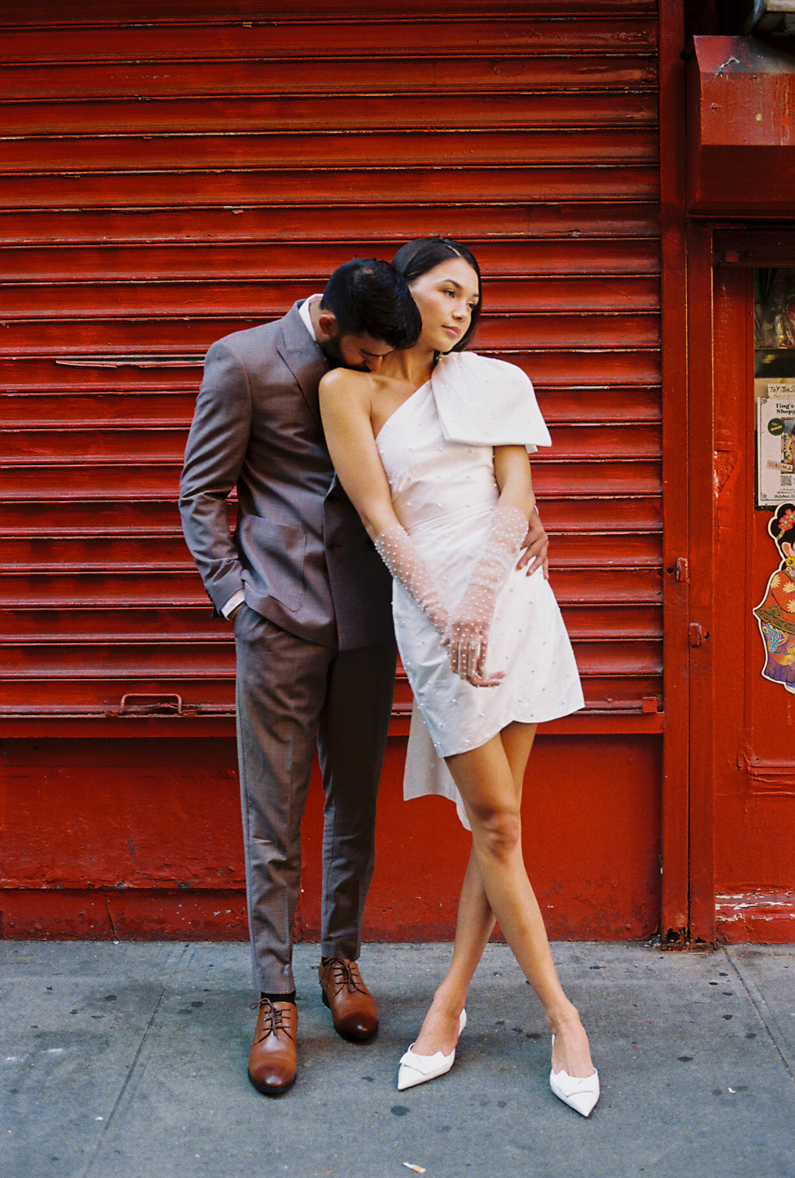 Sabrina and Pranav’s Stylish Chinatown Engagement Session. Wedding photographer and videographer New York | New Jersey