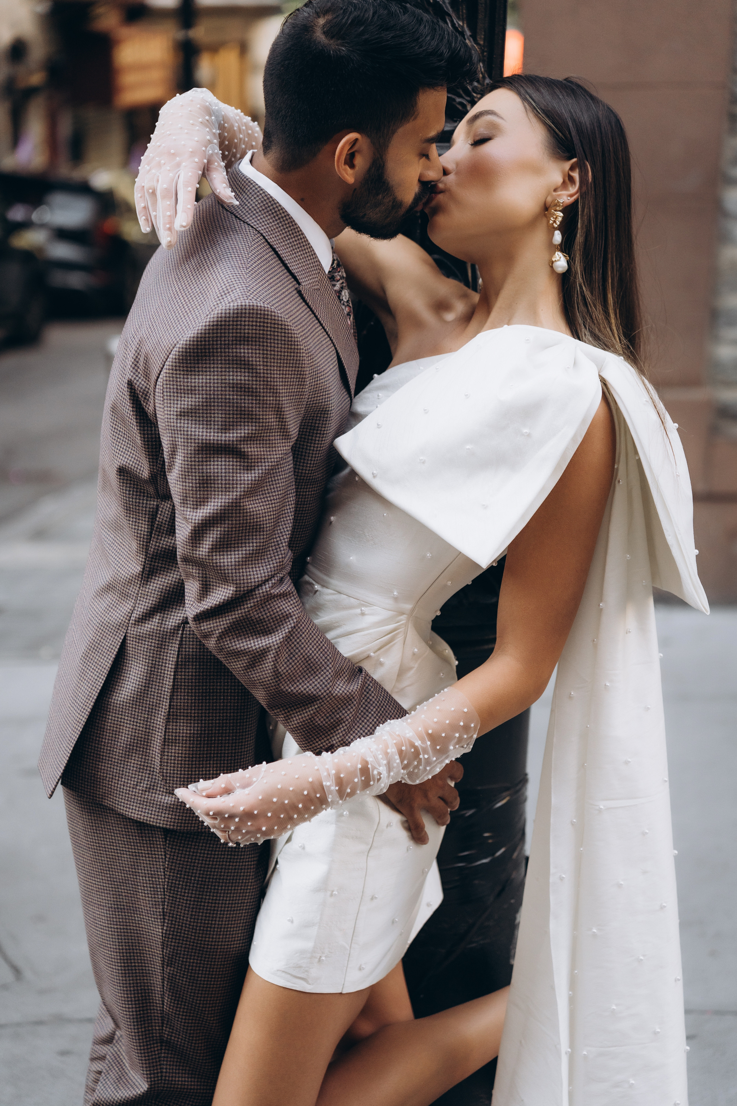 Sabrina and Pranav’s Stylish Chinatown Engagement Session. Wedding photographer and videographer New York | New Jersey