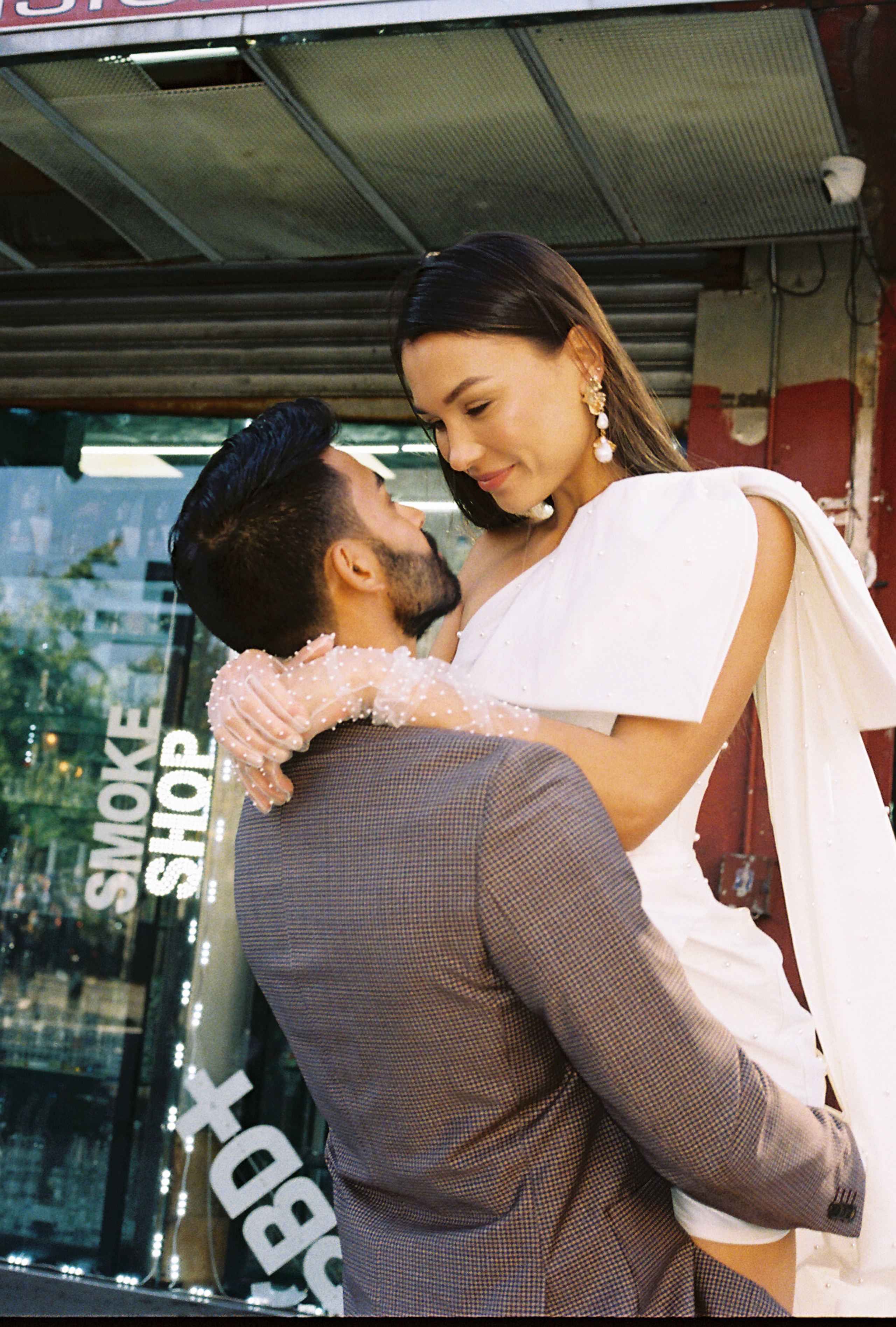 Sabrina and Pranav’s Stylish Chinatown Engagement Session. Wedding photographer and videographer New York | New Jersey