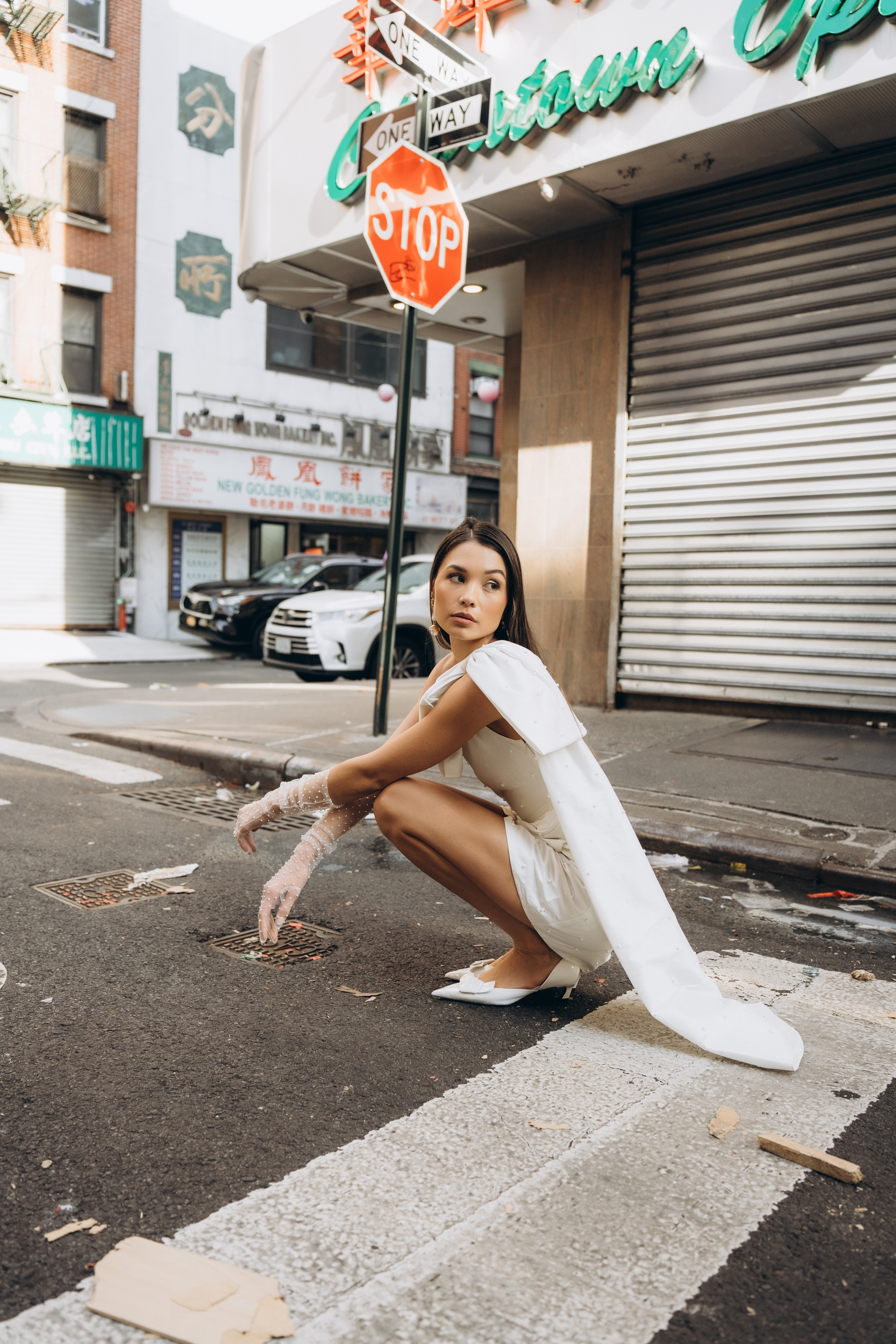 Sabrina and Pranav’s Stylish Chinatown Engagement Session. Wedding photographer and videographer New York | New Jersey