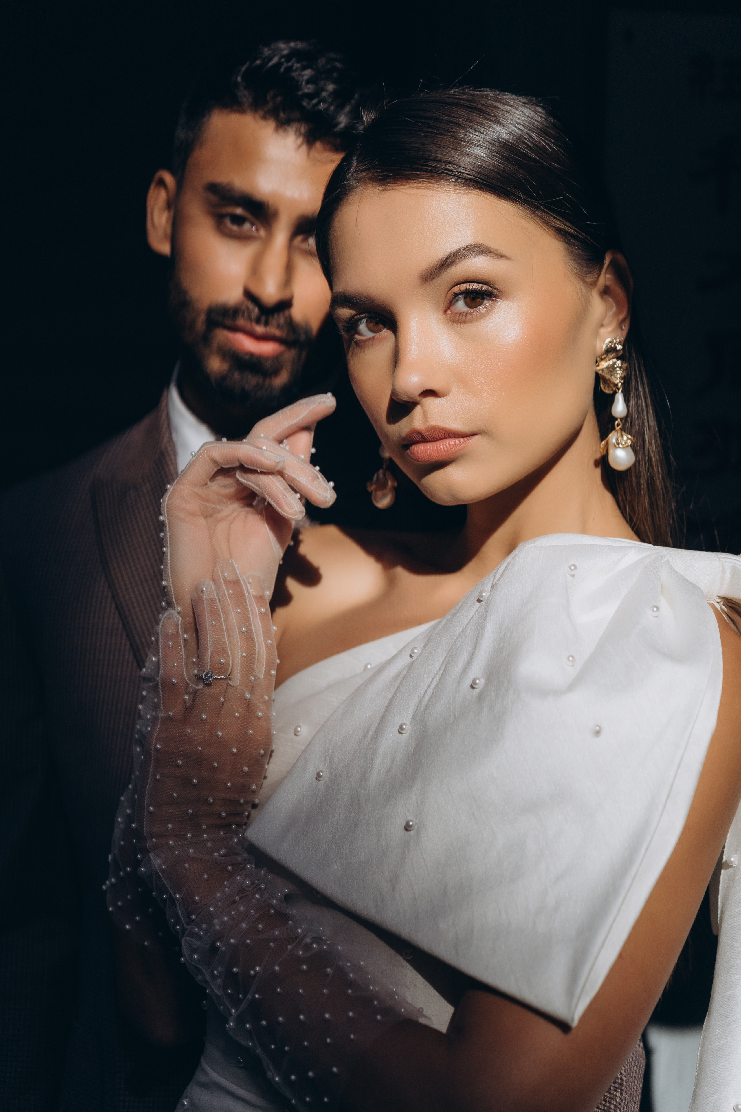 Sabrina and Pranav’s Stylish Chinatown Engagement Session. Wedding photographer and videographer New York | New Jersey