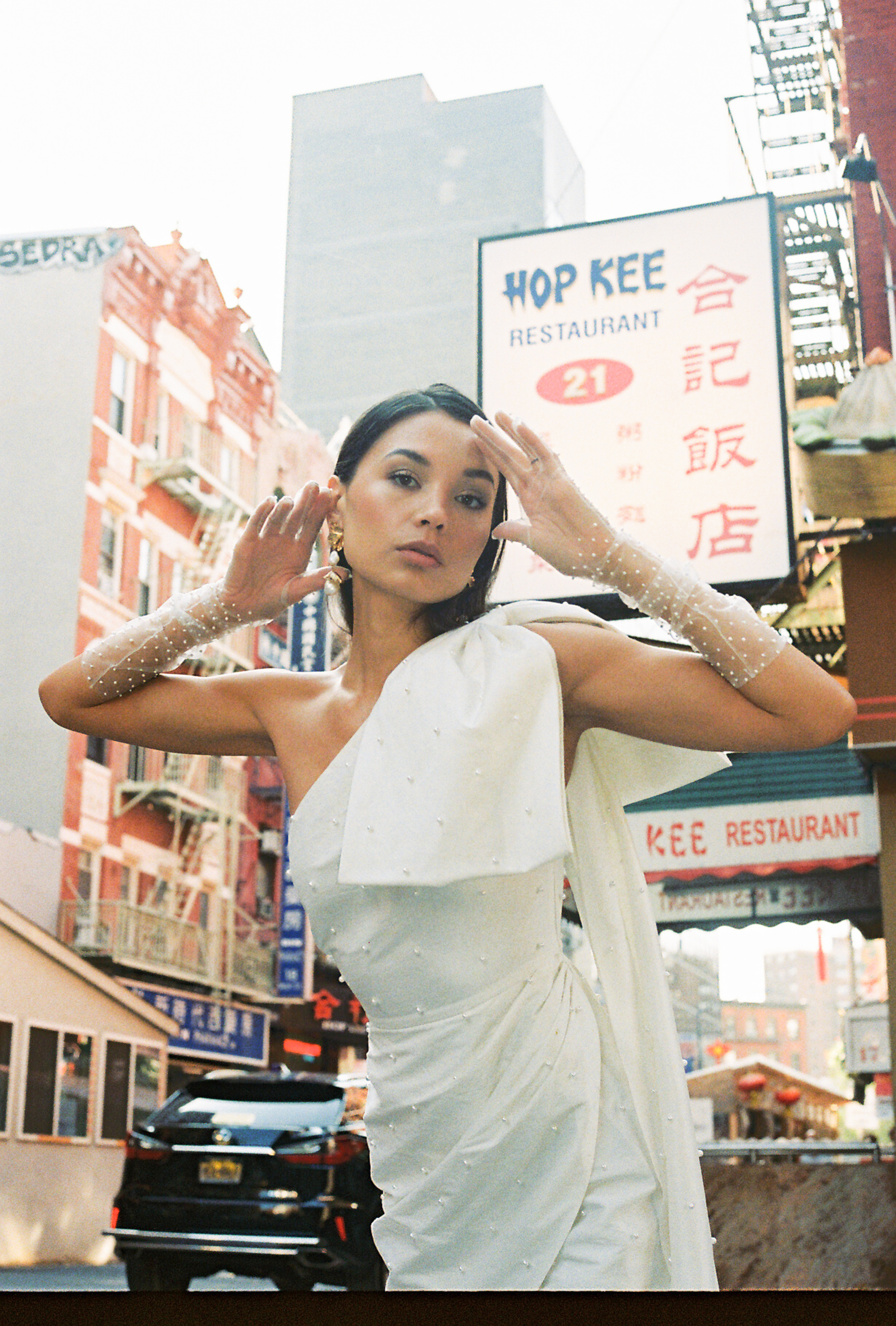 Sabrina and Pranav’s Stylish Chinatown Engagement Session. Wedding photographer and videographer New York | New Jersey