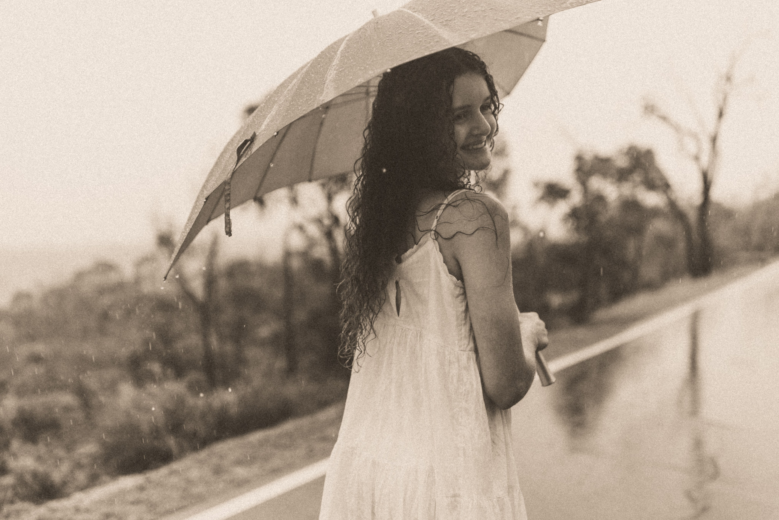 Carine in the rain