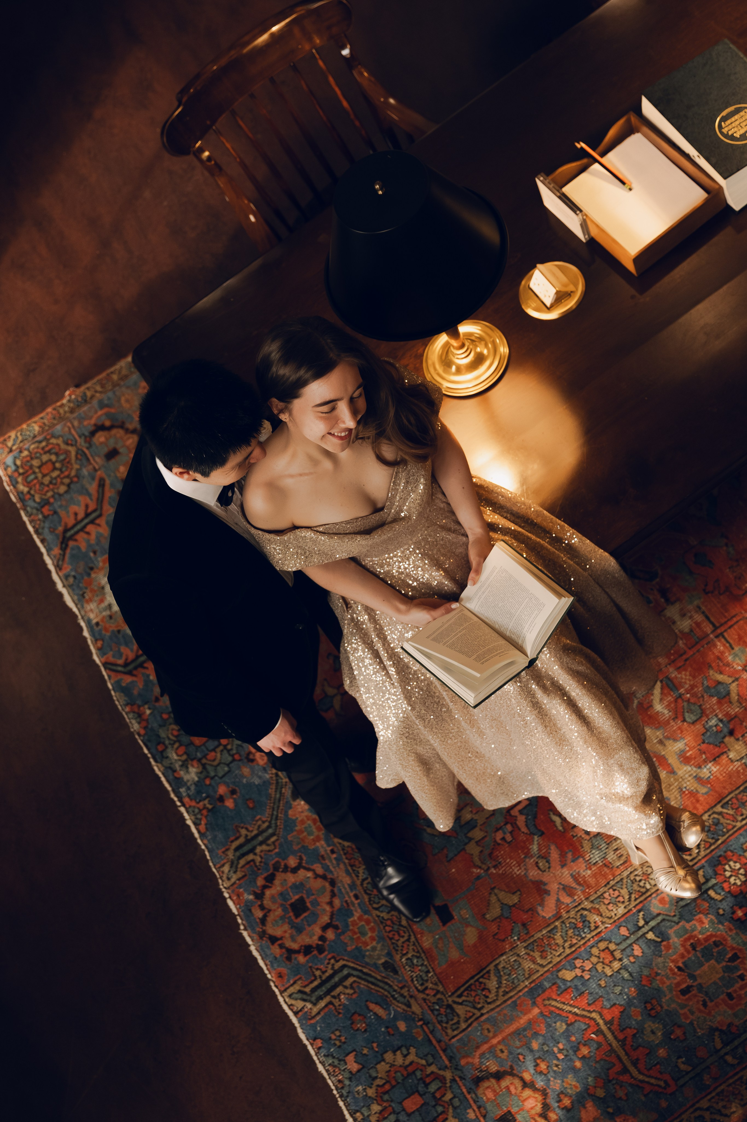 Engagement Session In Boston Athenaeum