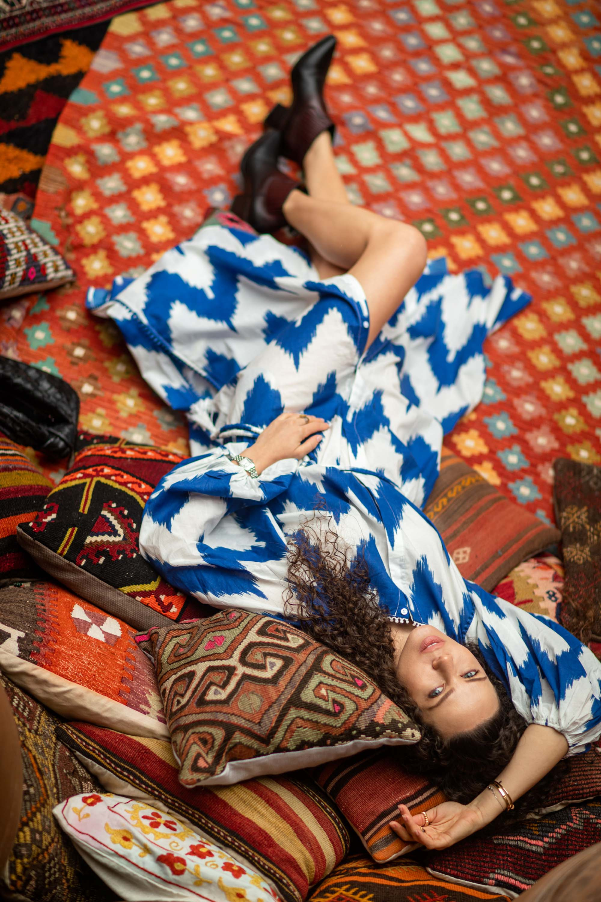 Solo Photoshoot in Kayseri with Wild Horse Herds. Julia Ganch I Fashion Wedding Photography I Cappadocia Turkey