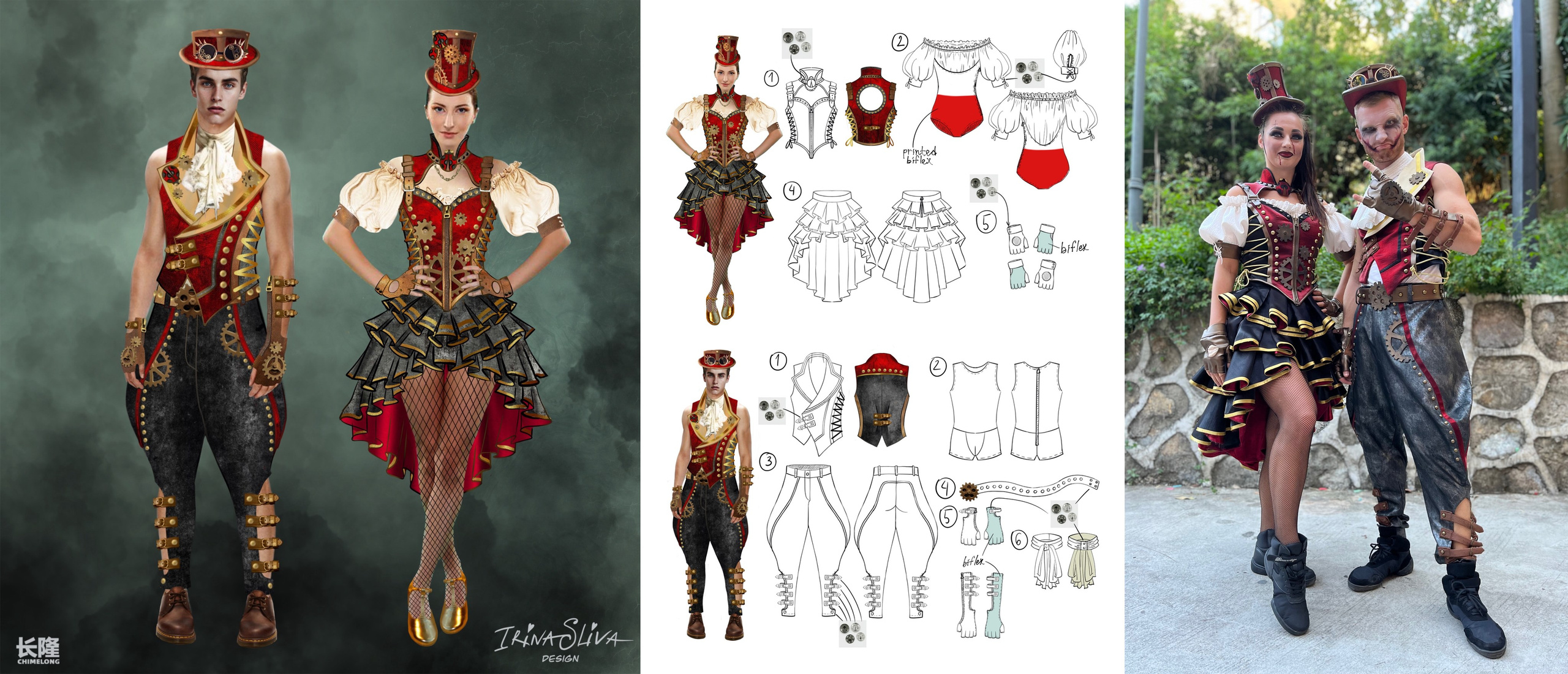 PARADES. Costume Design for Theme Parks & Live Performances | Character & Parade & Stage Costumes | 2D & 3D Costume Illustrations