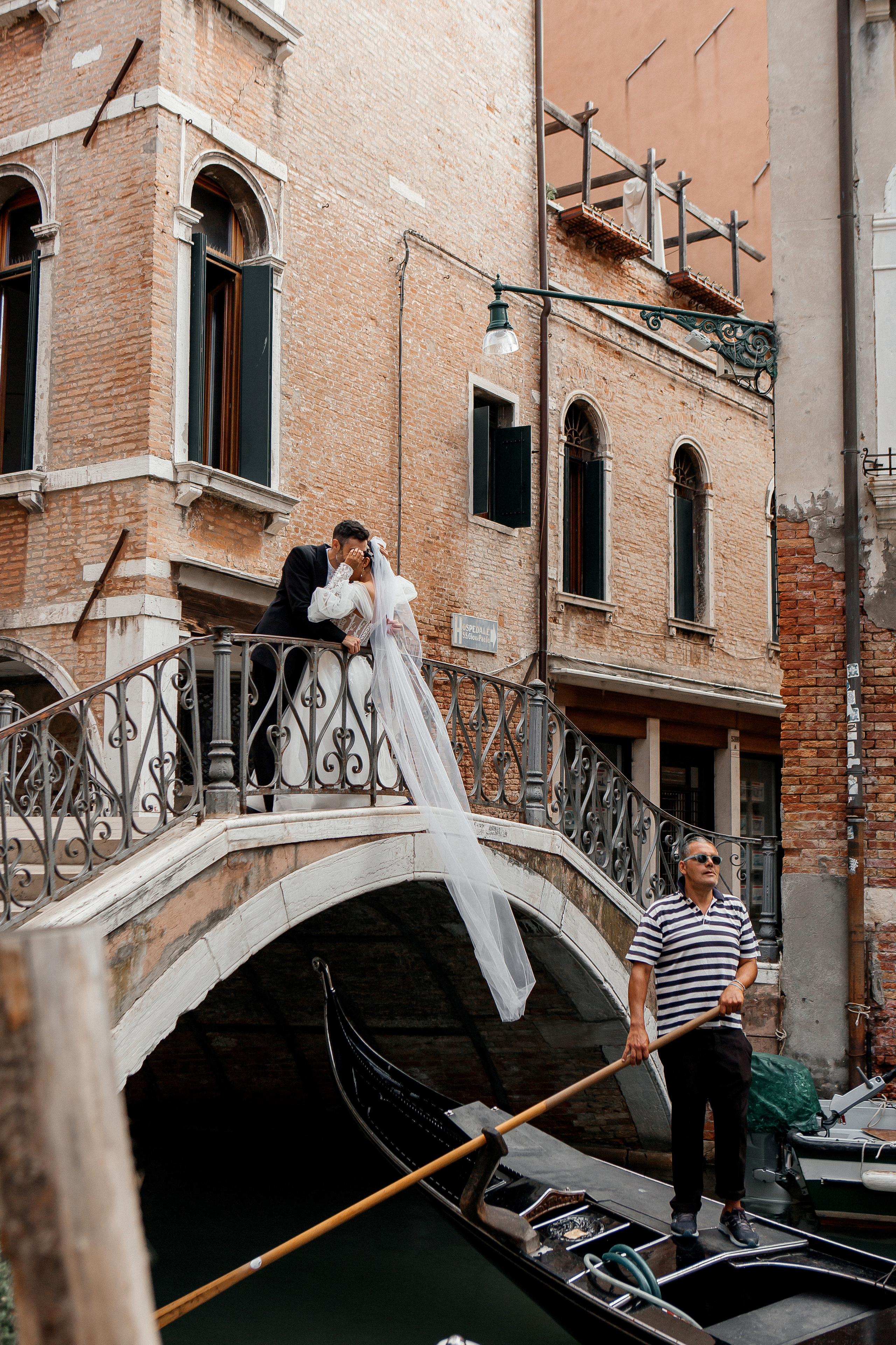 Colorful wedding on Burano