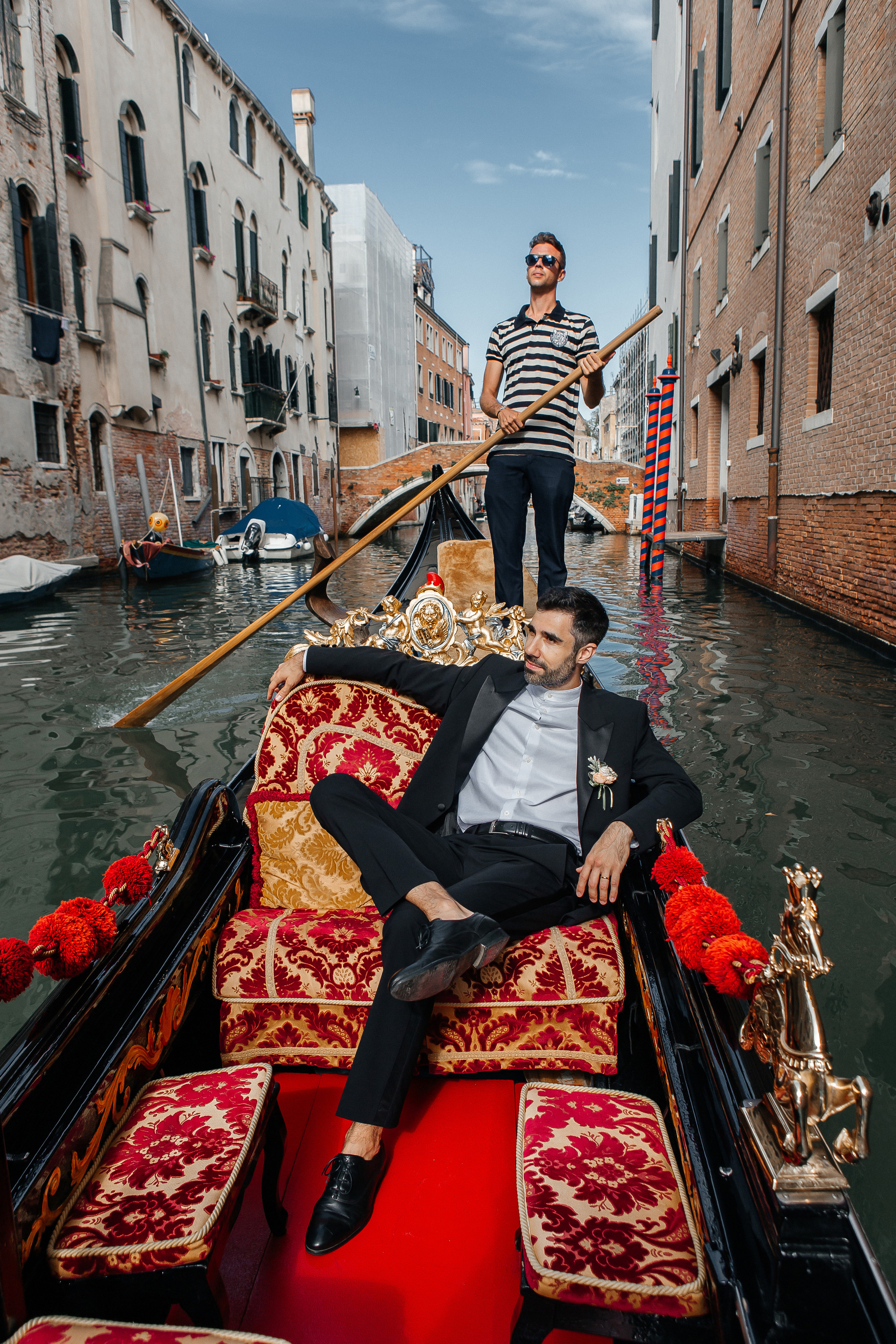 Colorful wedding on Burano