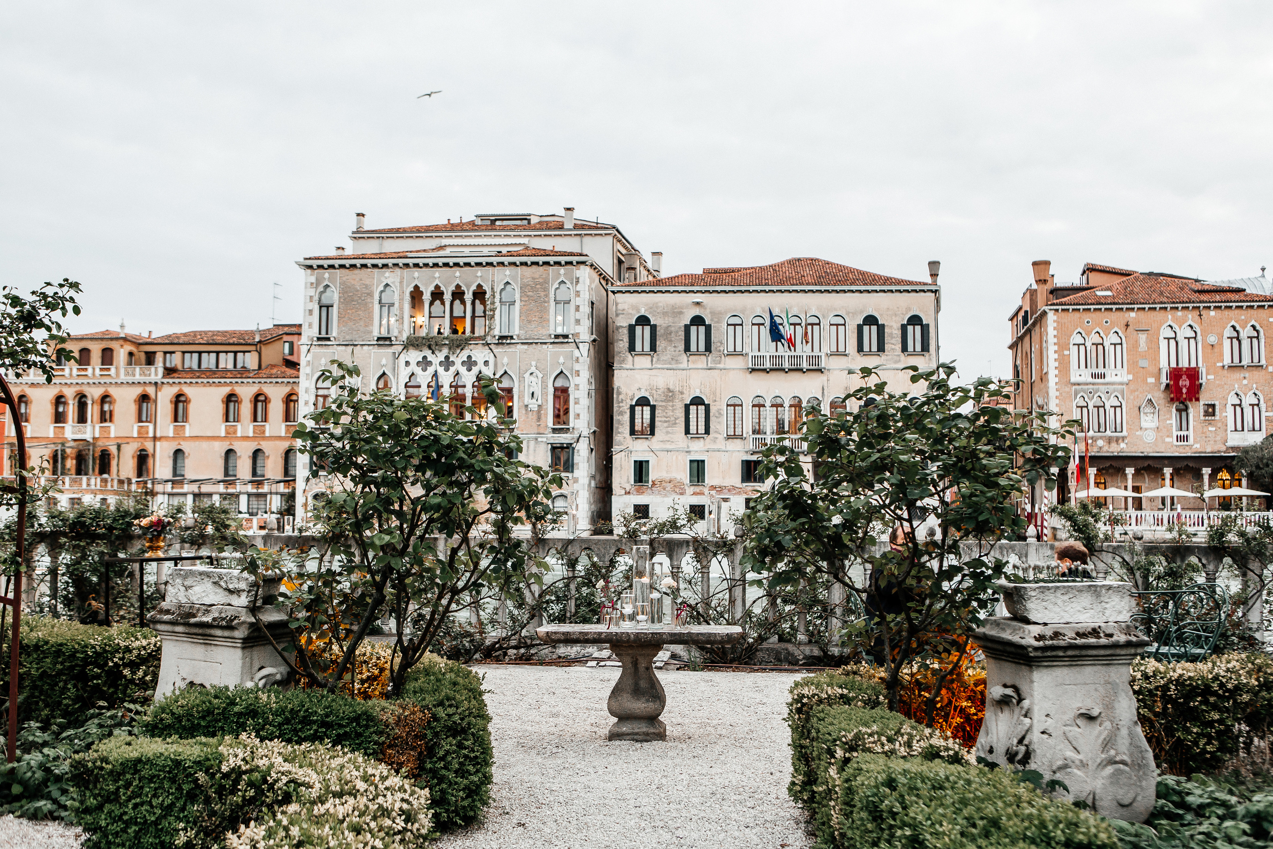 The wonderful party in the ancient palazzo of Venice