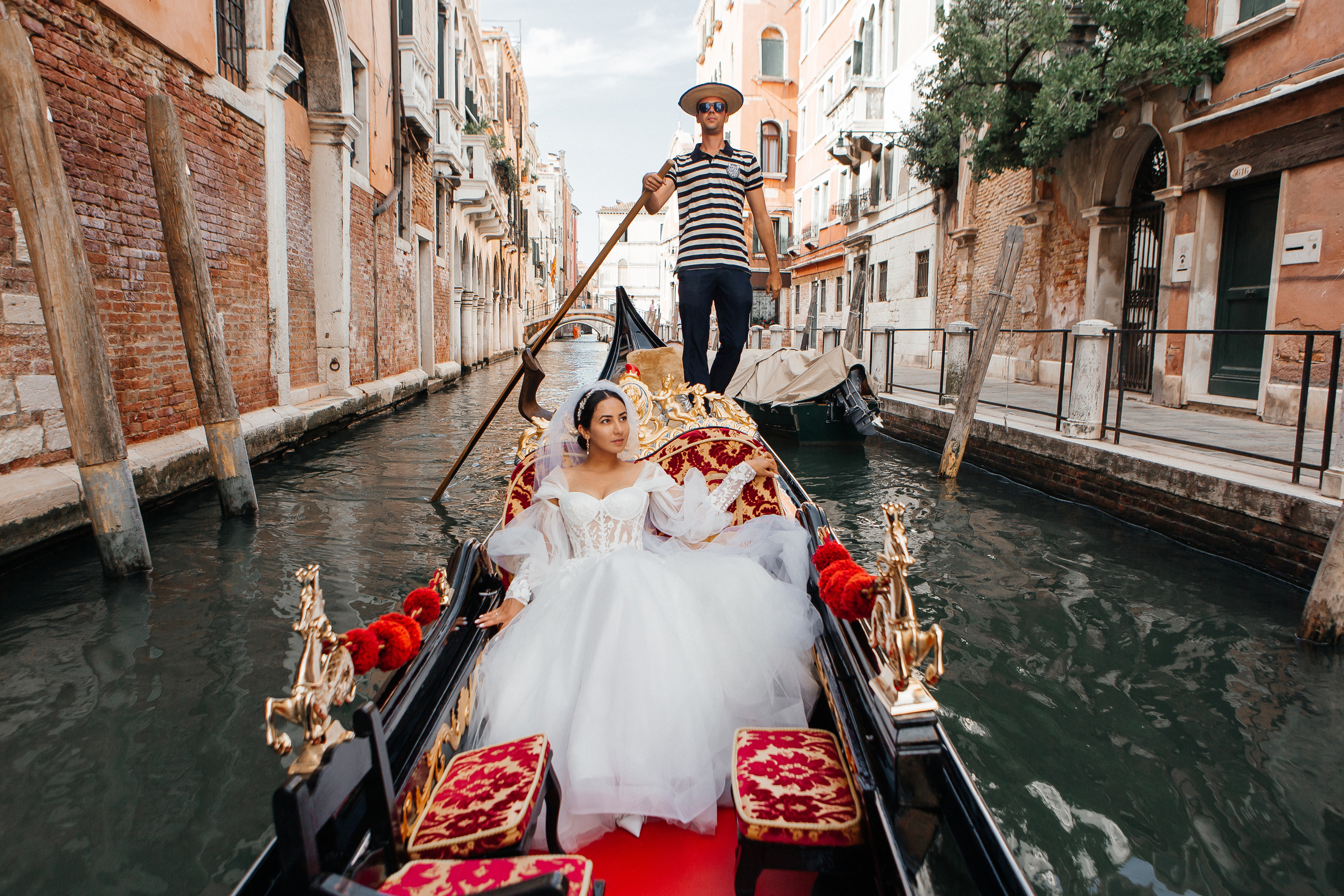 Colorful wedding on Burano